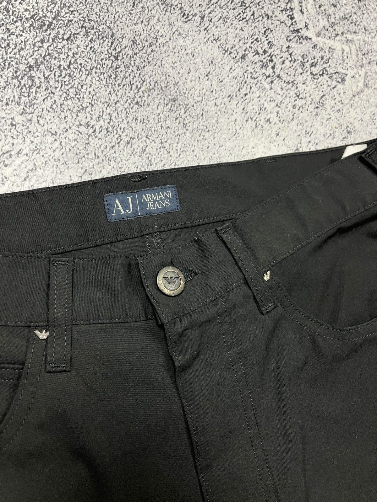 Armani × Giorgio Armani × Vintage Vintage Armani Jeans Metal Logo Classic Pants Rare Luxury Size US 34 / EU 50 - 14 Thumbnail