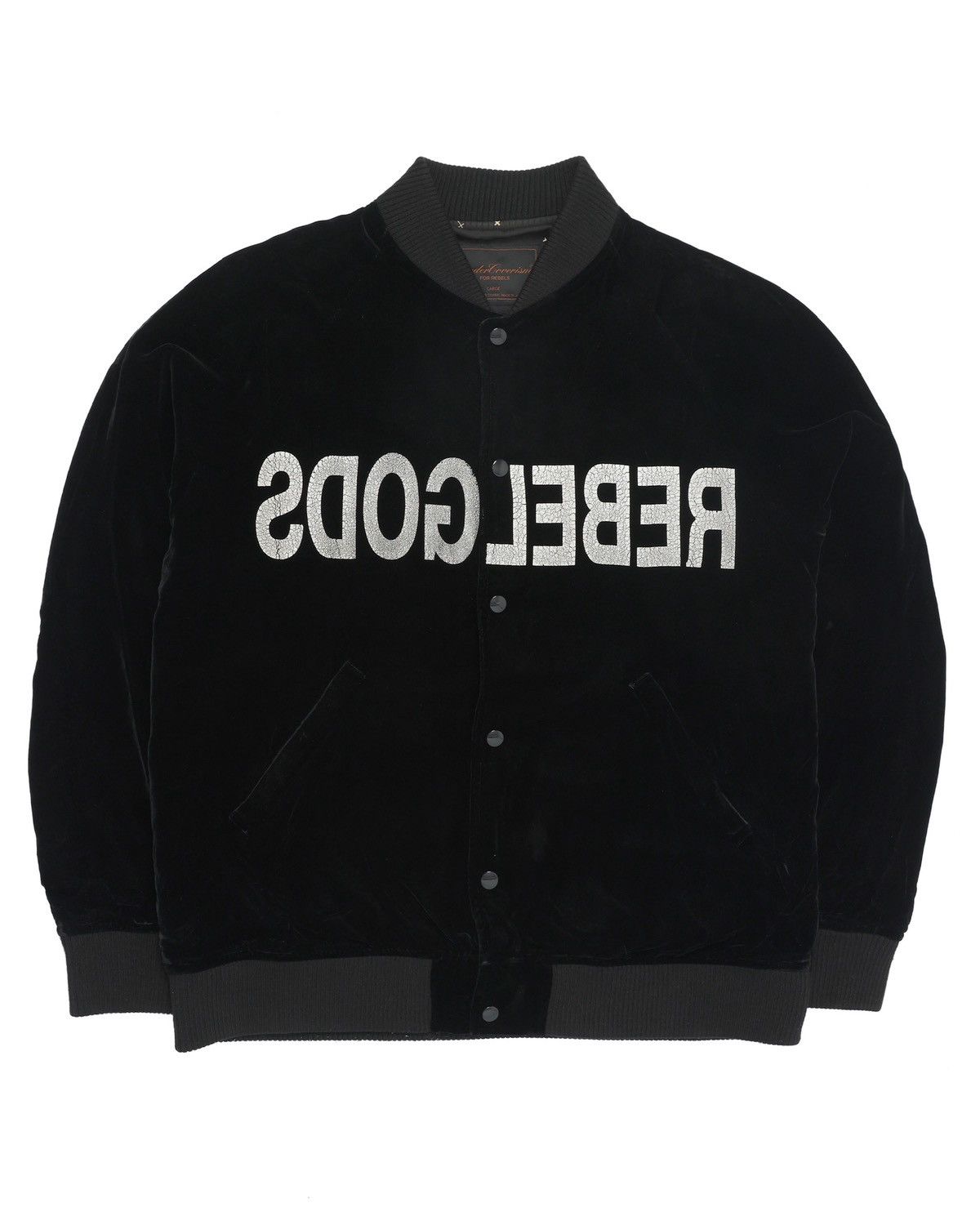 Undercover Undercover “Rebel Gods” Velour Varsity Jacket Size US L / EU 52-54 / 3 - 1 Thumbnail