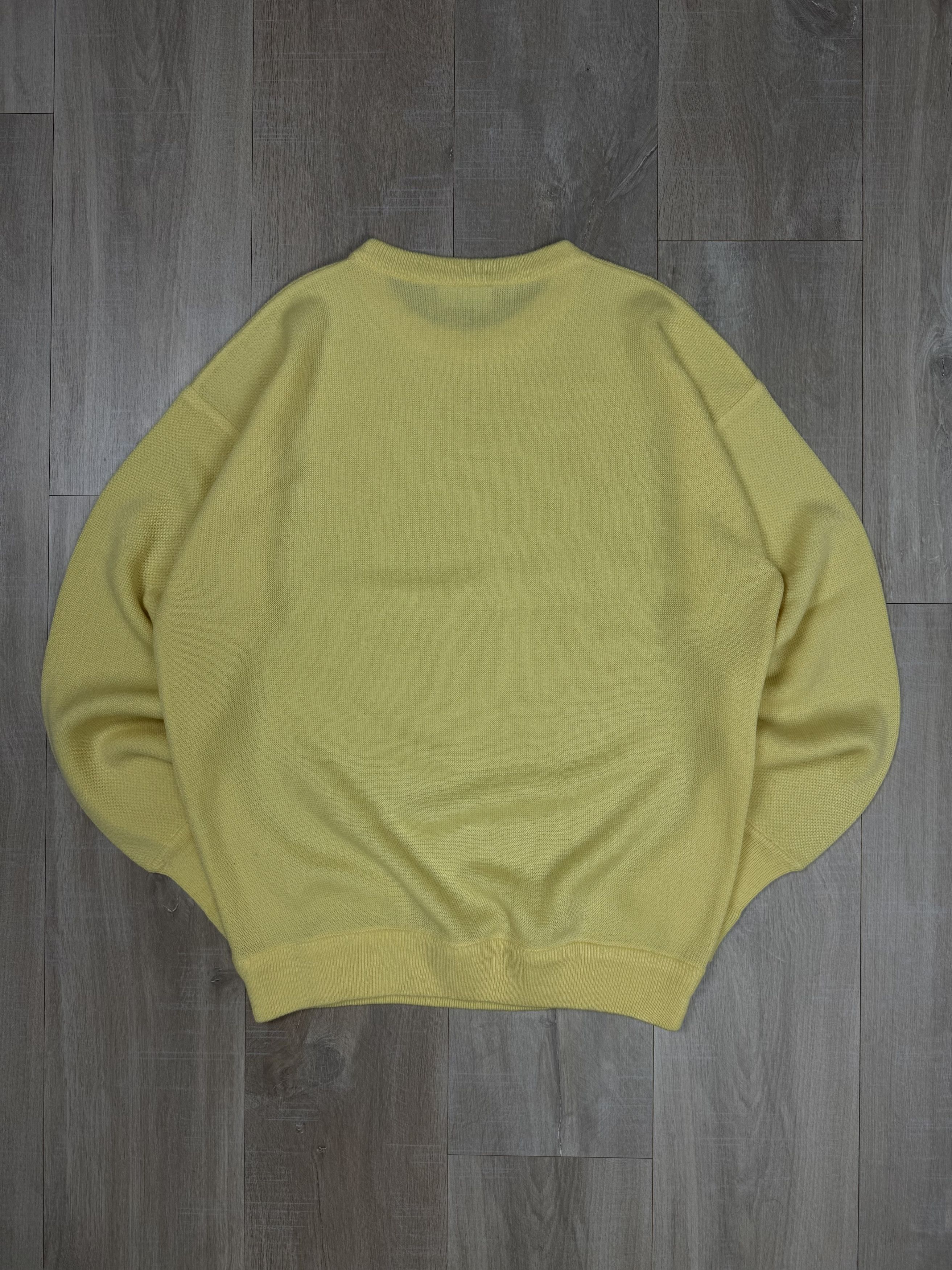Lacoste Vintage 90s Lacoste Made in Spain Sweater Yellow Style Size US L / EU 52-54 / 3 - 7 Thumbnail