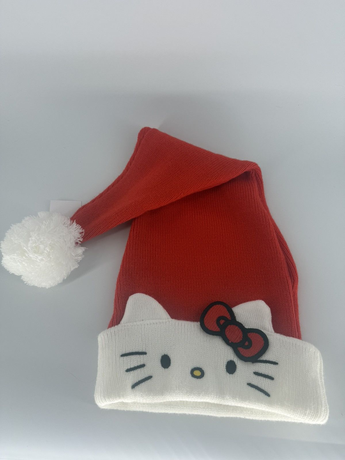 Other Hello Kitty Christmas Holiday Santa Red Beanie Hat Knit Size ONE SIZE - 1 Thumbnail
