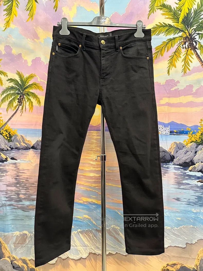 Versace Versace Heavy black jeans Size US 31 - 1 Thumbnail