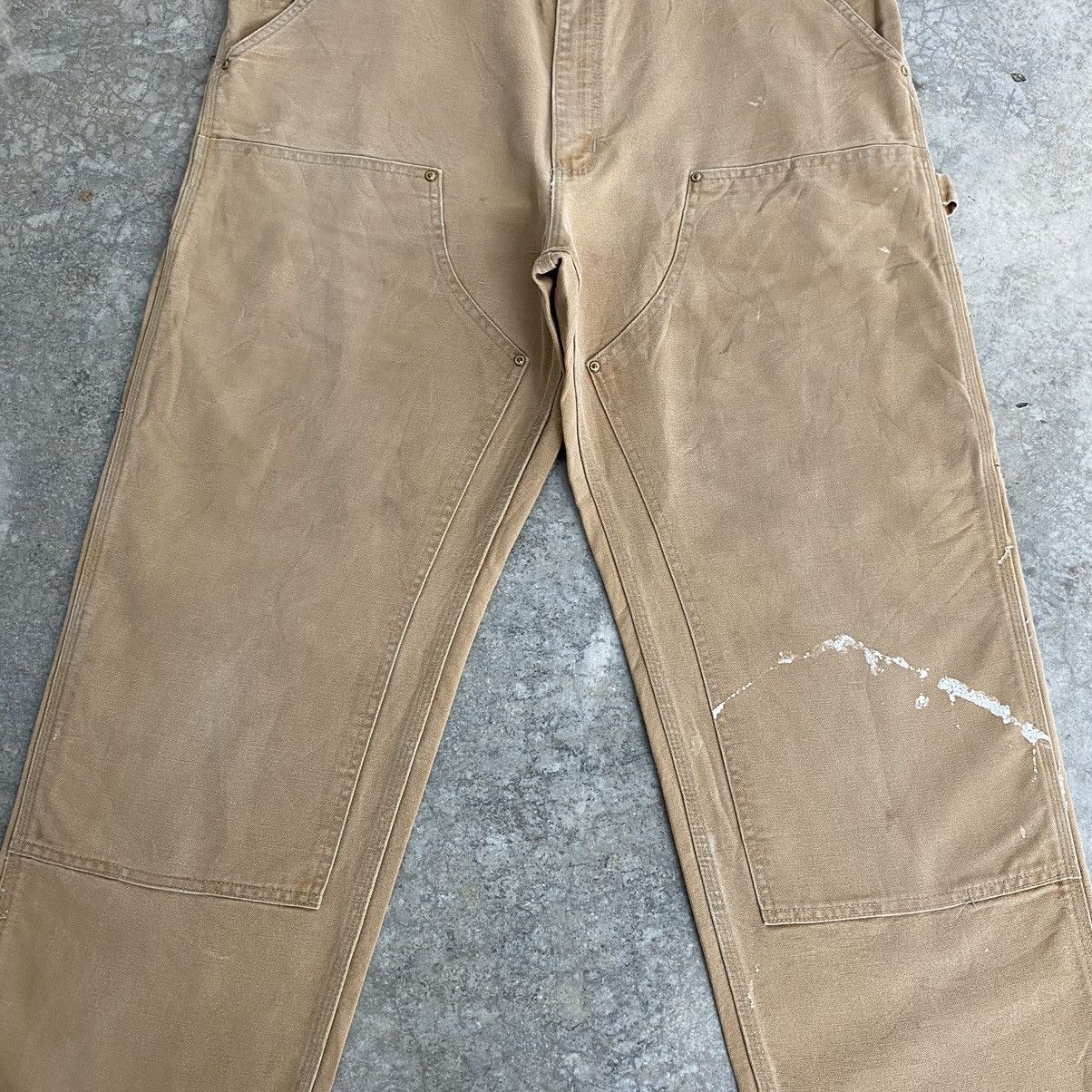 Carhartt Vintage Carhartt Double Knee Faded Splatter Carpenter Pants Size US 38 / EU 54 - 4 Thumbnail