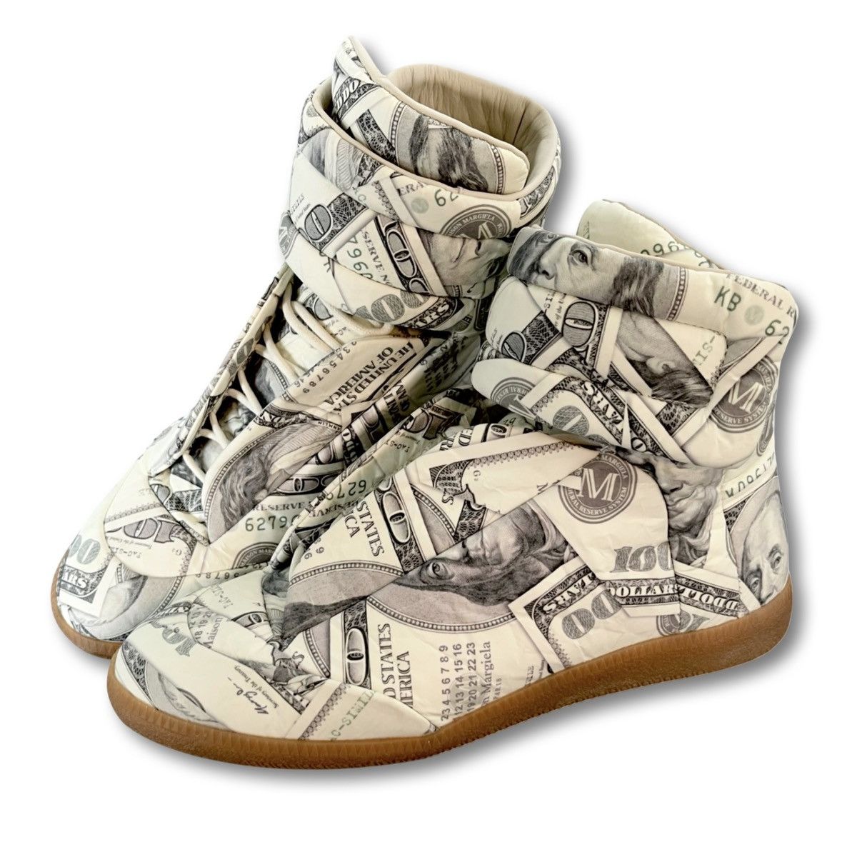 Maison Margiela Maison Margiela Money Print Future Sneakers Size US 10 / EU 43 - 1 Thumbnail