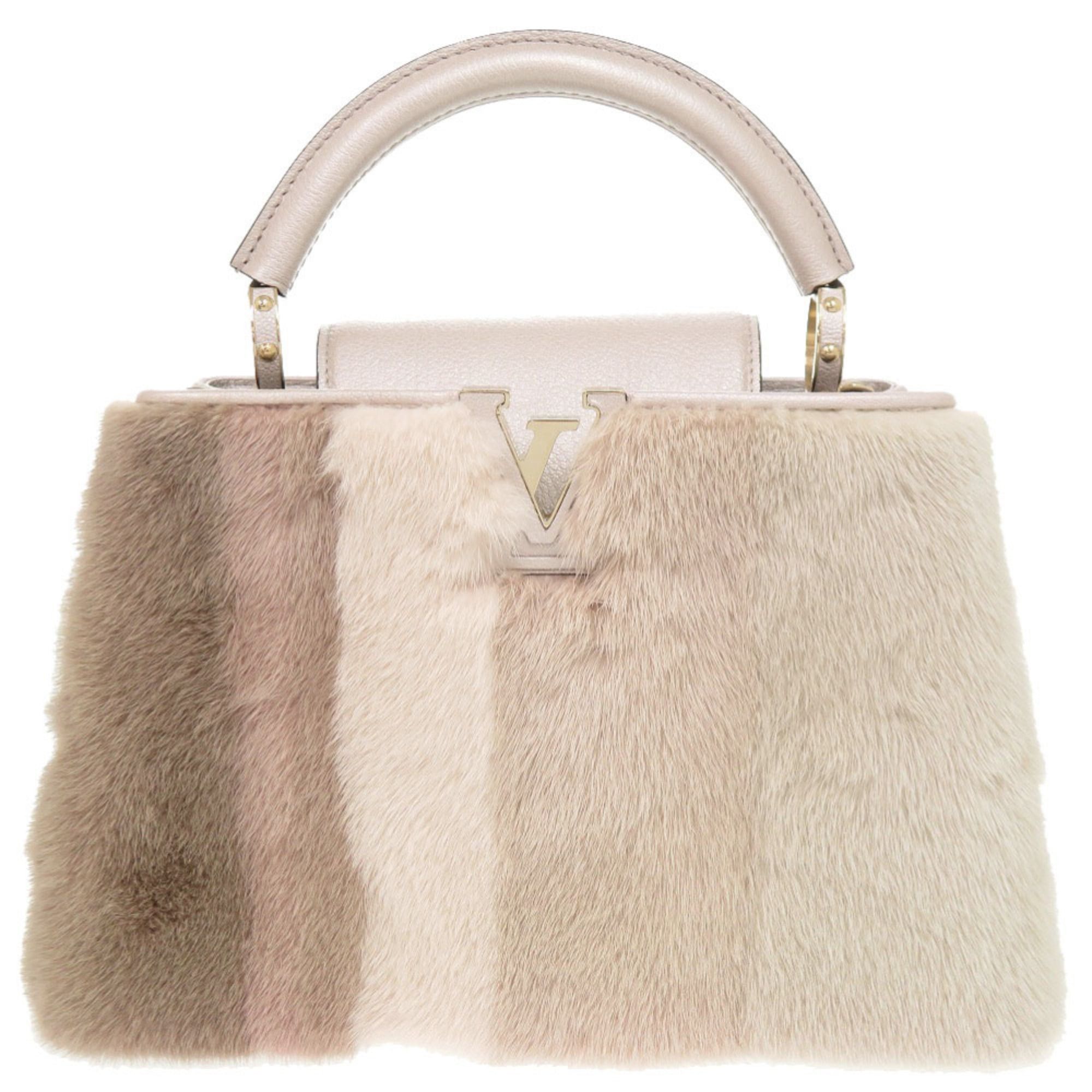 Louis Vuitton Louis Vuitton Capucines BB Mink Champagne Pink Handbag LV 1183 LOUIS VUITTON Size ONE SIZE - 1 Thumbnail