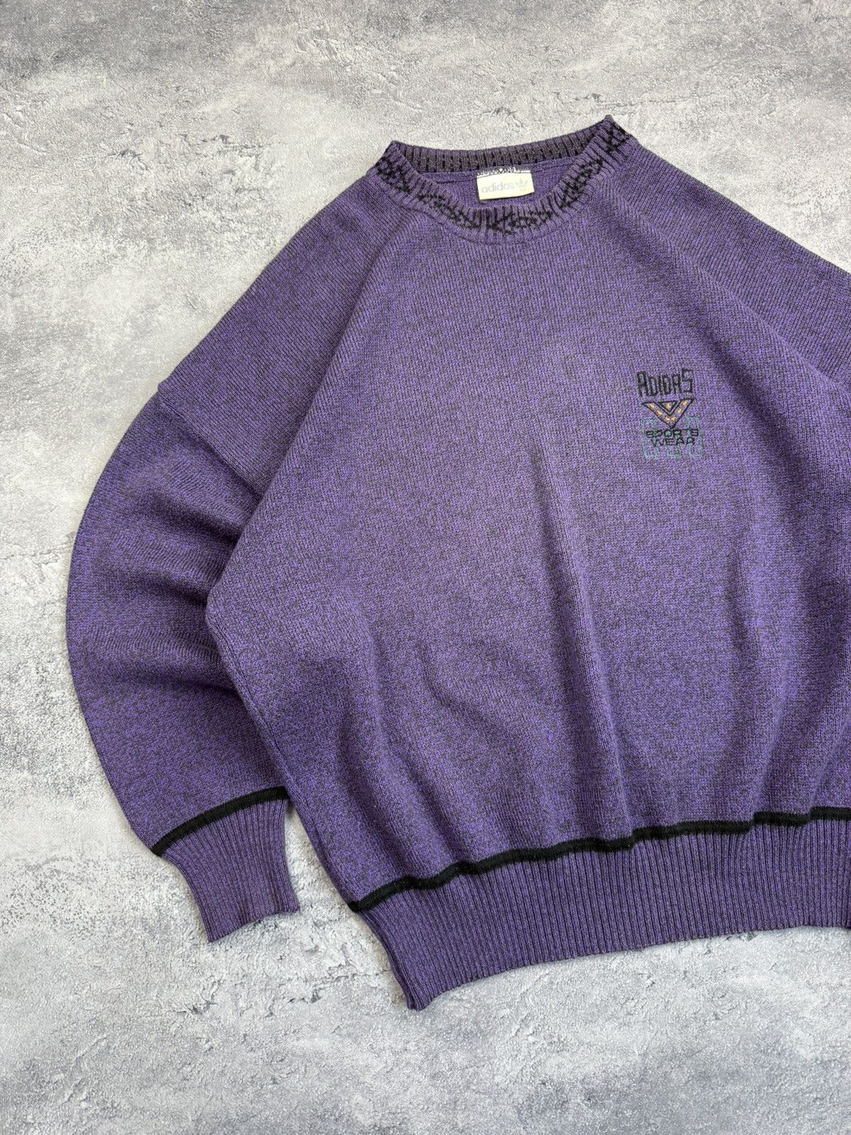 Adidas Vintage Adidas Made In West Germany Sweater Size US L / EU 52-54 / 3 - 6 Thumbnail