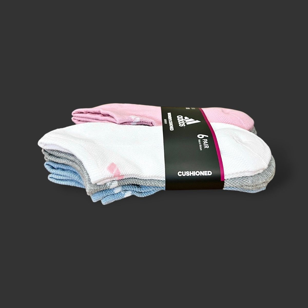Adidas Adidas Women’s Multicolor Cushioned Socks 6-Pack Sz 5-10 Size ONE SIZE - 7 Thumbnail