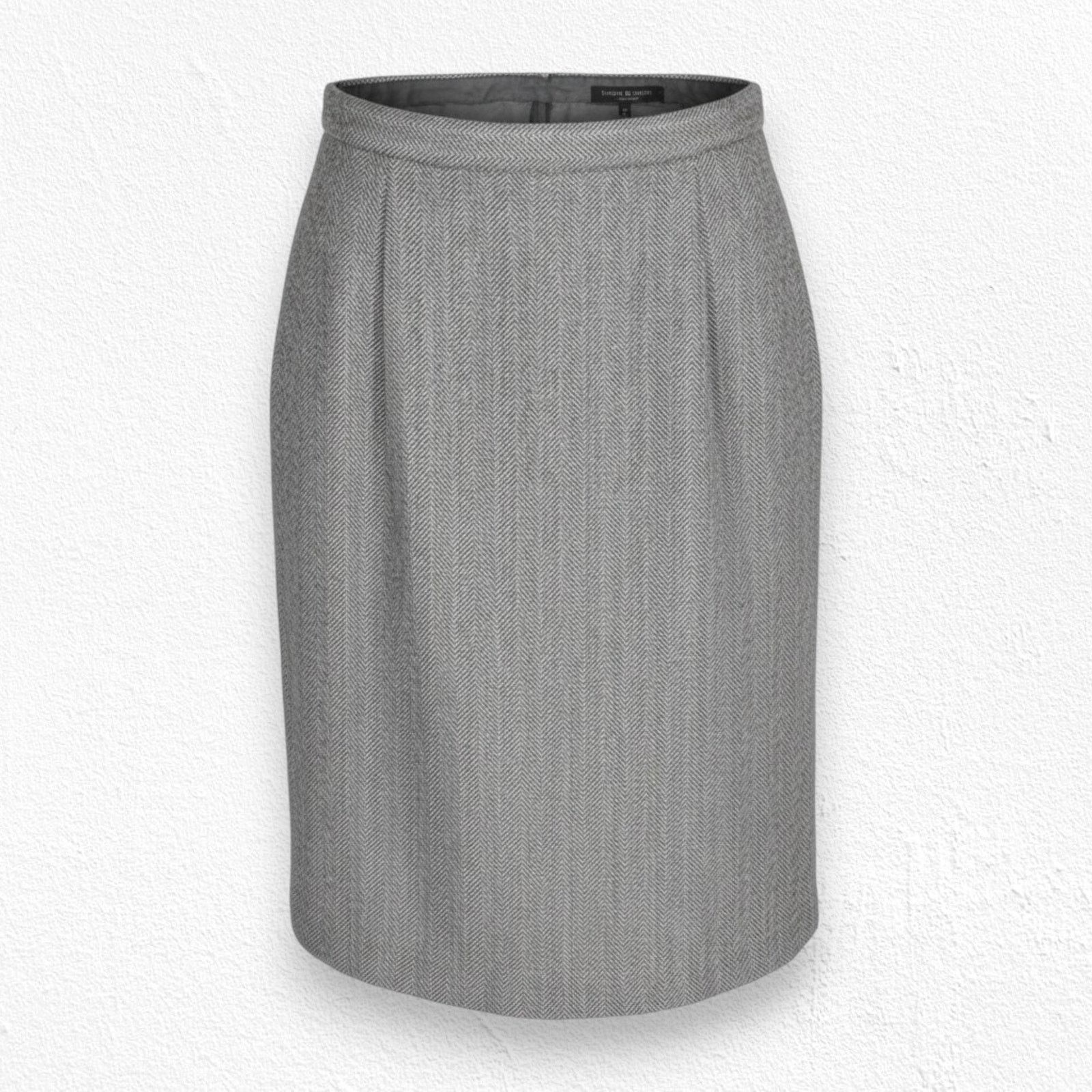 Vintage Vintage Brown Wool Pencil Skirt Size 10 Size 32" / US 10 / IT 46 - 1 Thumbnail