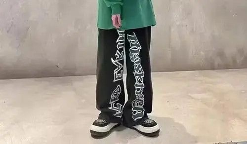 Other Retro Lettering Printed Straight Jeans Size US 32 / EU 48 - 3 Thumbnail