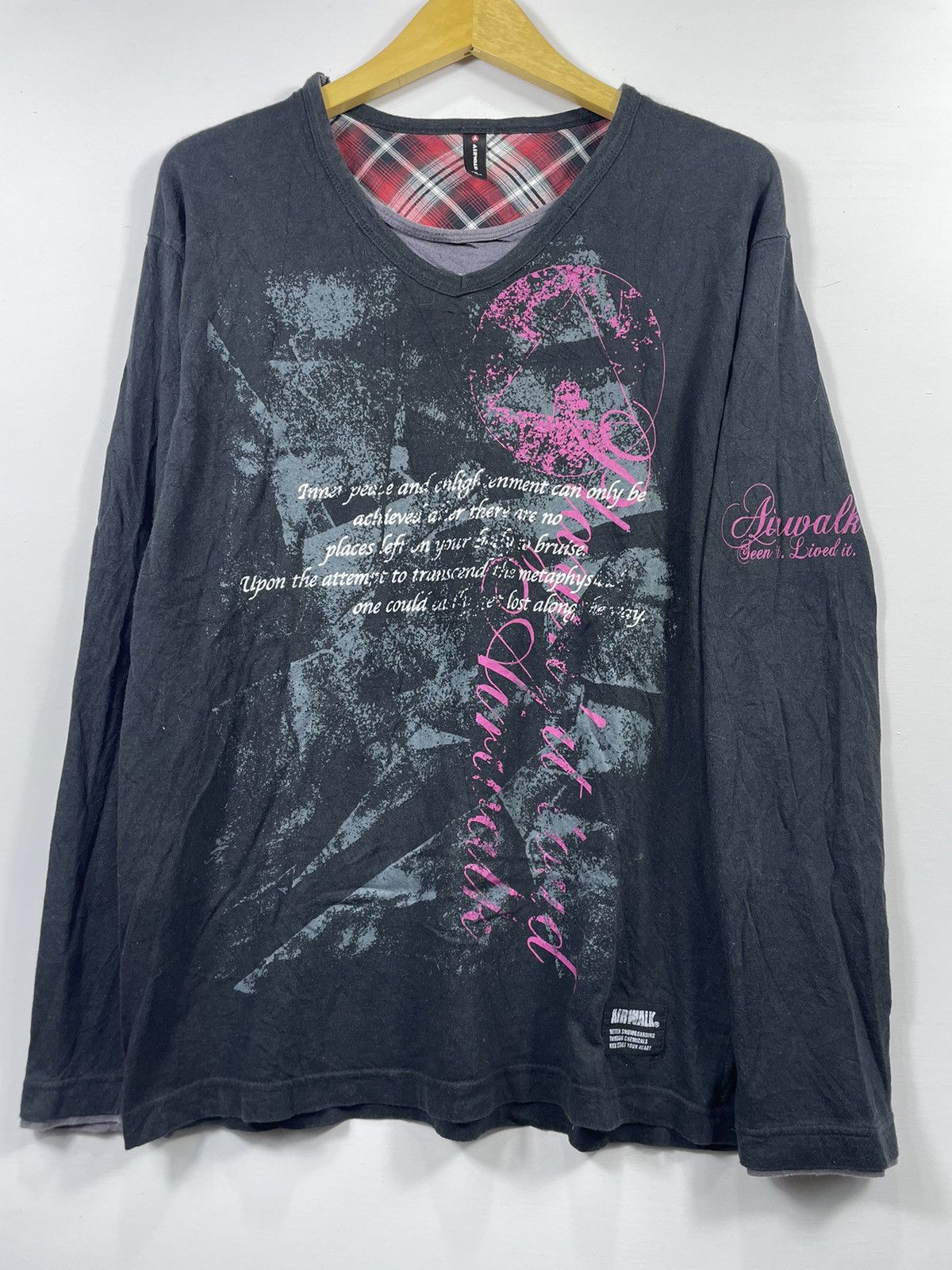 Beauty Beast DOUBLE LAYER AIRWALK GOTHIC PUNK LONG SLEVEE Size US XL / EU 56 / 4 - 2 Thumbnail