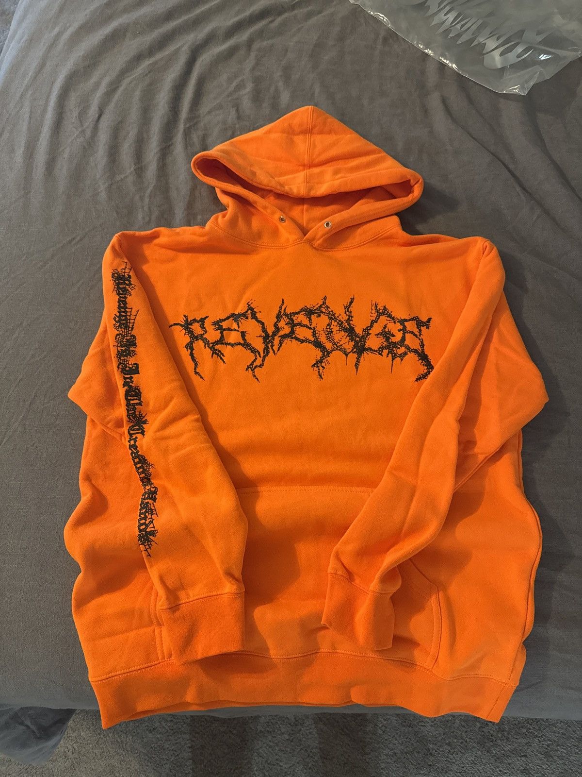 Revenge Orange Revenge Spider Web Hoodie Size US L / EU 52-54 / 3 - 1 Thumbnail