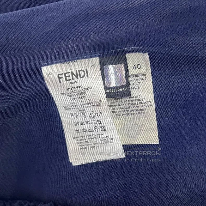 Fendi Fendi Solid-colored polyester viscose chiffon/lace blouse Size XS / US 0-2 / IT 36-38 - 8 Thumbnail