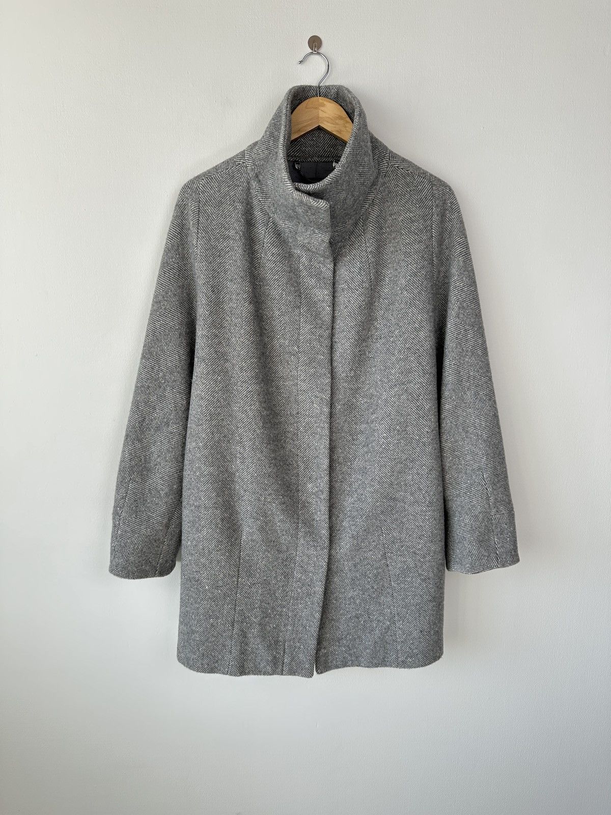 Weekend Max Mara Weekend Max Mara Italy Wool Gray Snap Button Coat size US 10 Size M / US 6-8 / IT 42-44 - 1 Thumbnail