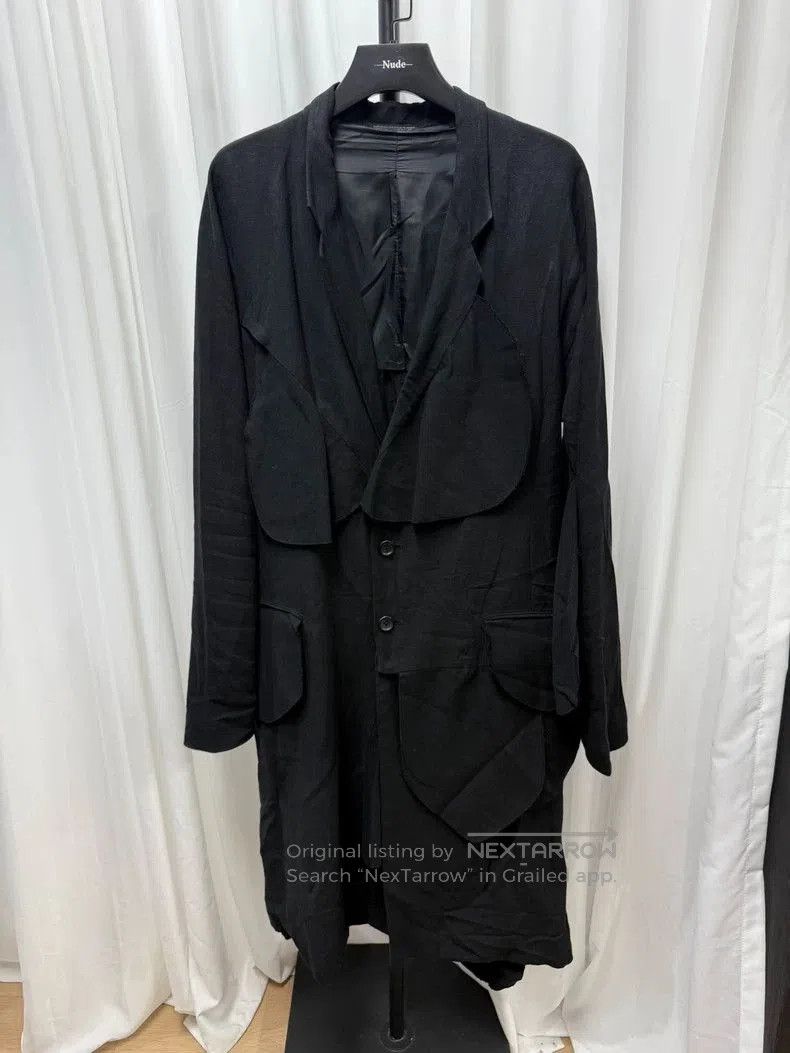 Yohji Yamamoto Yohji Yamamoto Circle Panel Coat. Size US XL / EU 56 / 4 - 1 Thumbnail