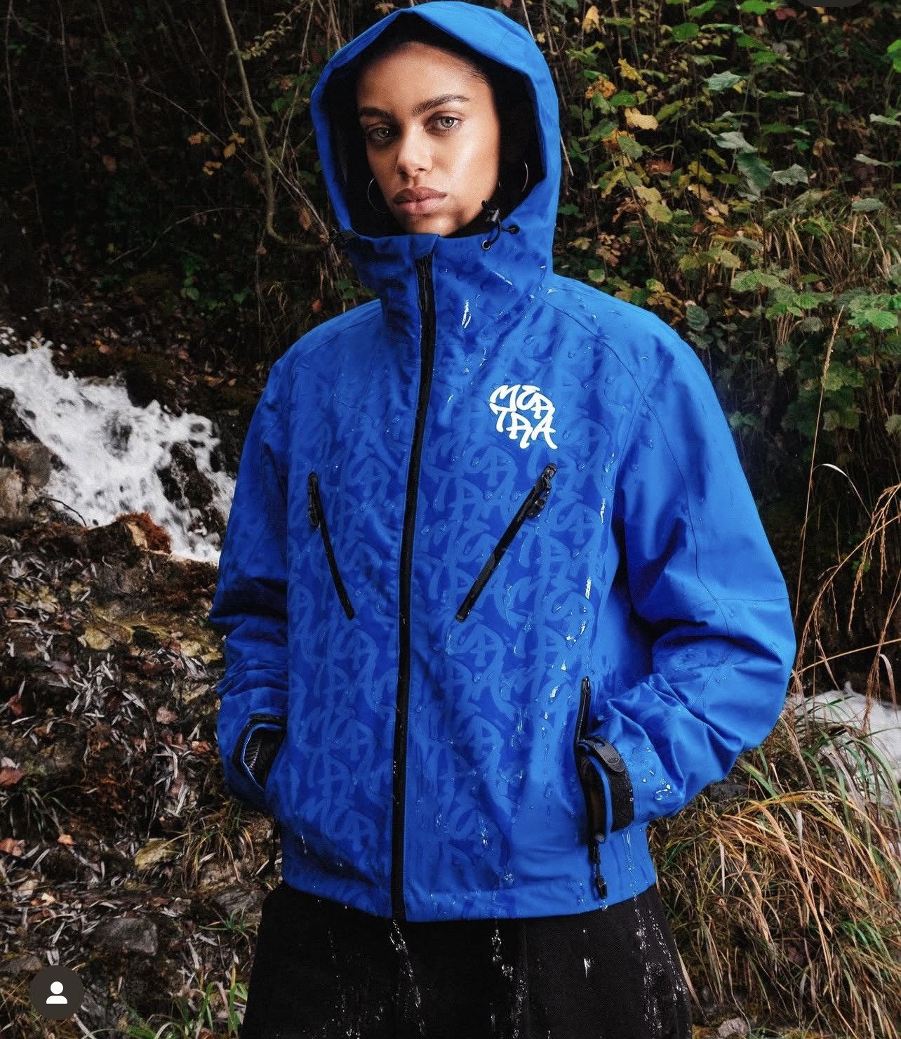 Other Mertra Mertra Blue Monogram Rain Jacket | Grailed