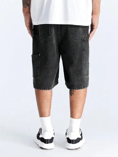 Other Jorts Shorts Drip Washed Denim Cargo Size US 31 - 2 Thumbnail