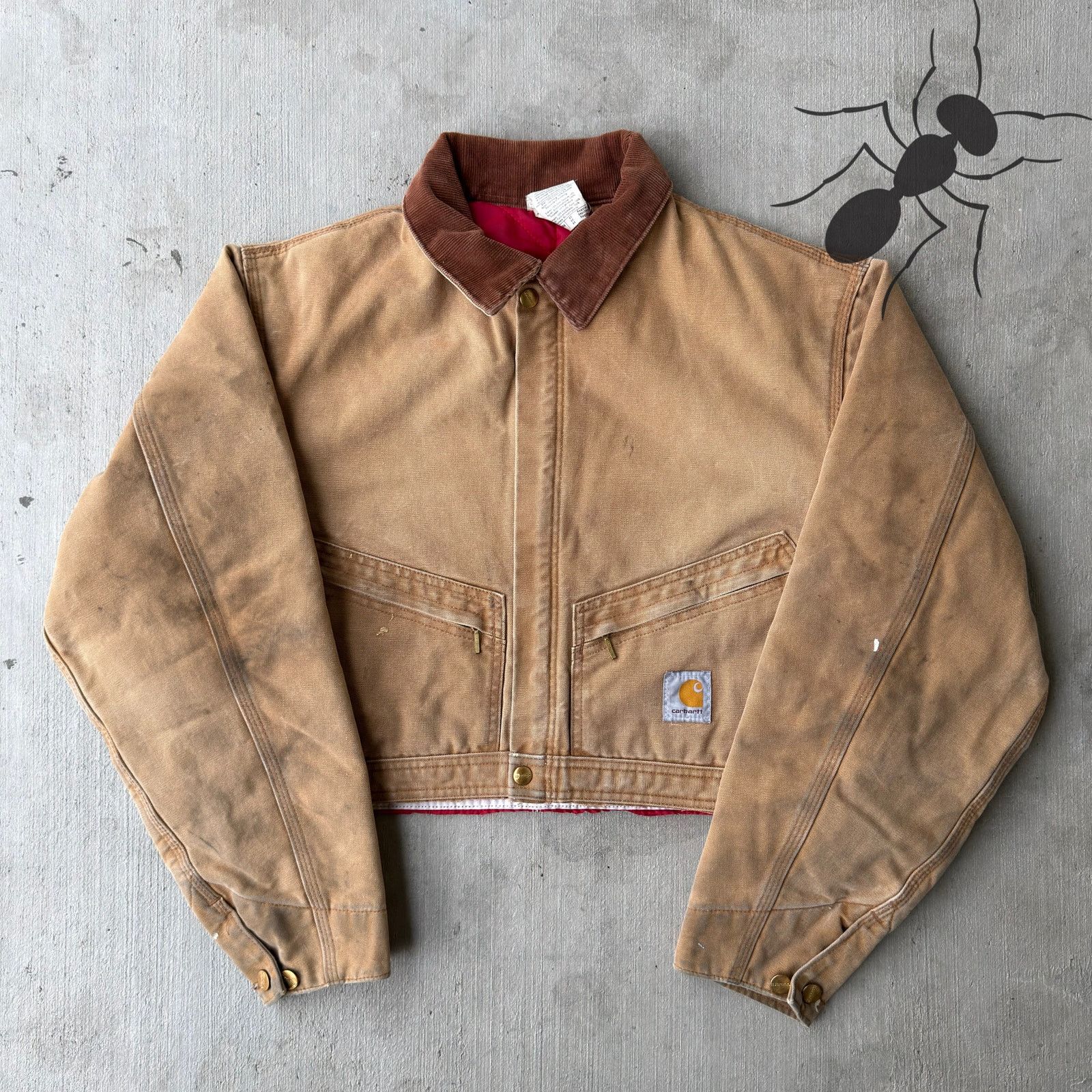 Carhartt × Vintage Carhartt brown cropped Detroit style work wear jacket Size US M / EU 48-50 / 2 - 1 Thumbnail