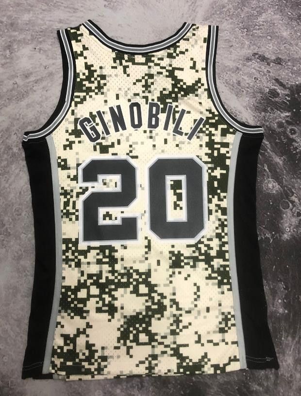 NBA Manu Ginóbili Jersey 20 San Antonio Spurs Jersey Size US M / EU 48-50 / 2 - 2 Thumbnail