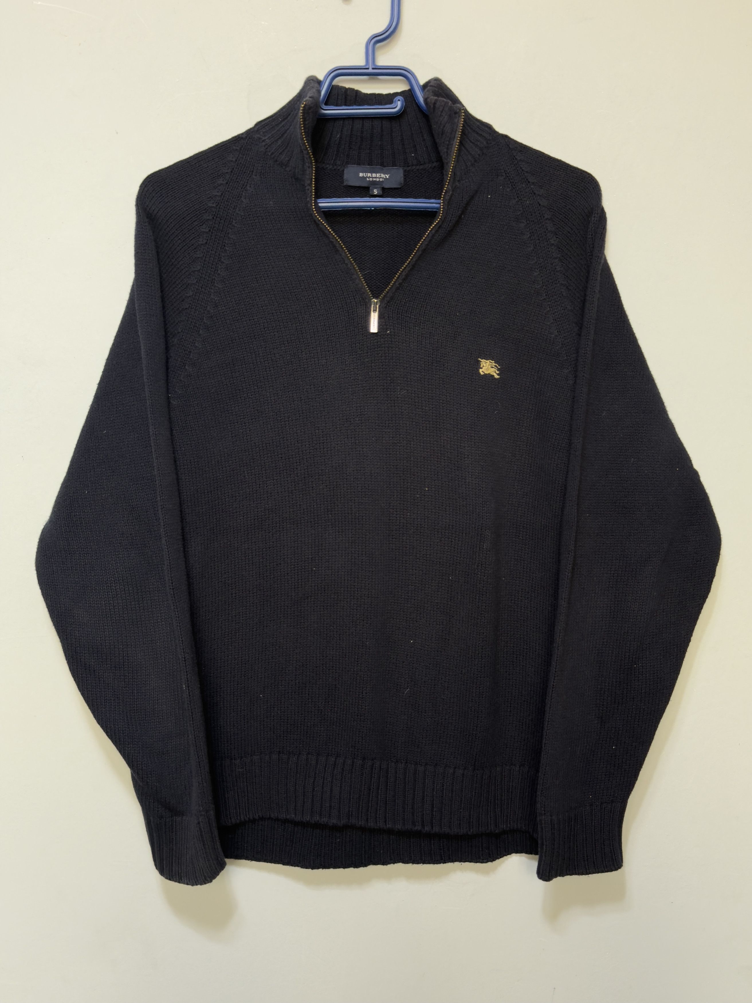 Burberry 🔥 burberry london sweater halfzip cardigan jumper Size US S / EU 44-46 / 1 - 1 Thumbnail