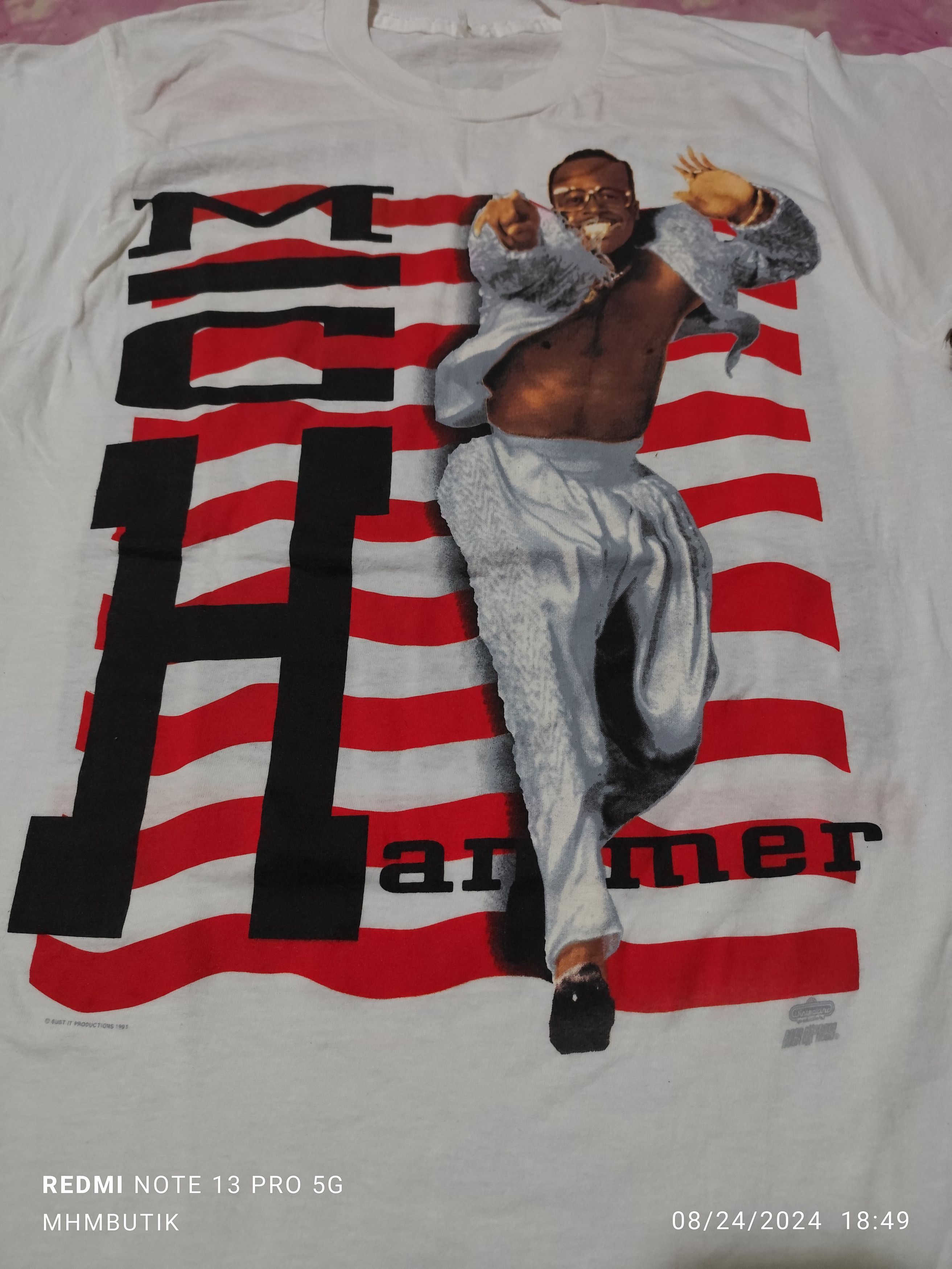 Rap Tees Vintage MC Hammer Here Come The Hammer Tee Shirt Size US M / EU 48-50 / 2 - 3 Thumbnail