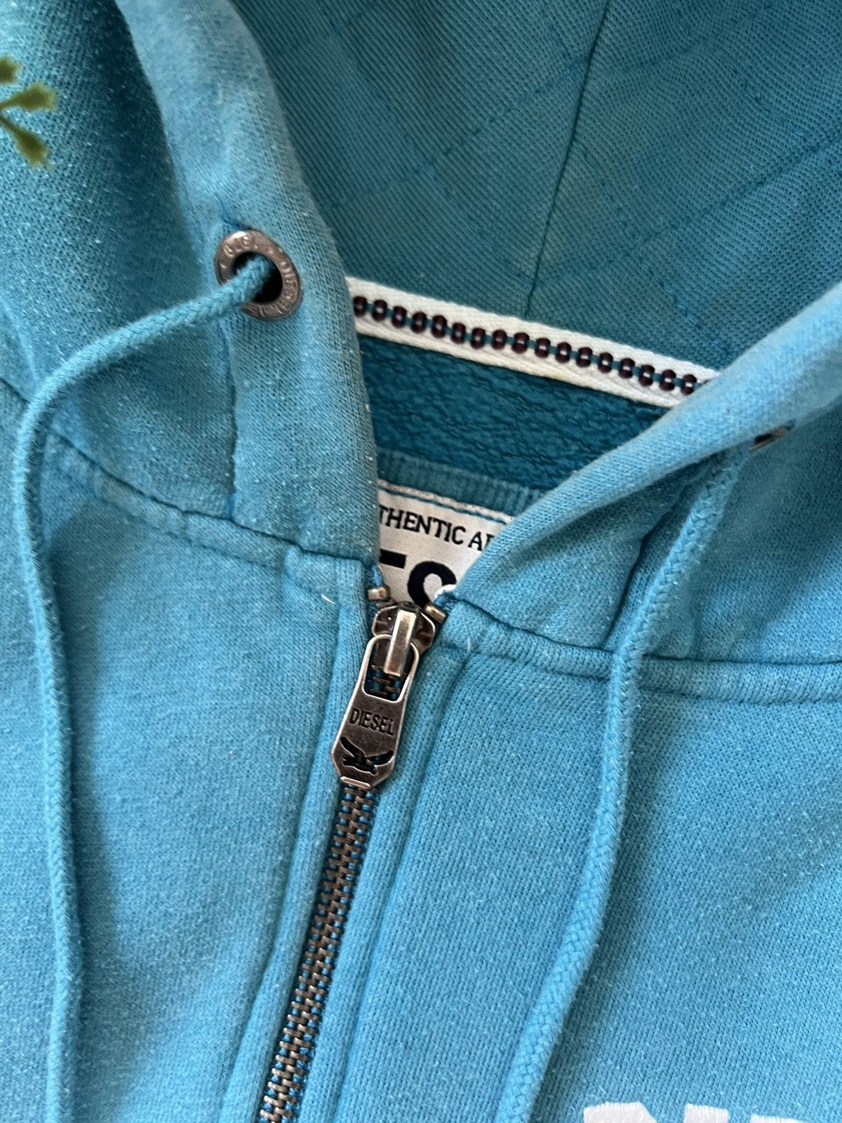 Diesel × Vintage 🐬90’s DIESEL RETRO SLEEVE LOGO Y2K ZIP HOODIE Size US M / EU 48-50 / 2 - 6 Thumbnail