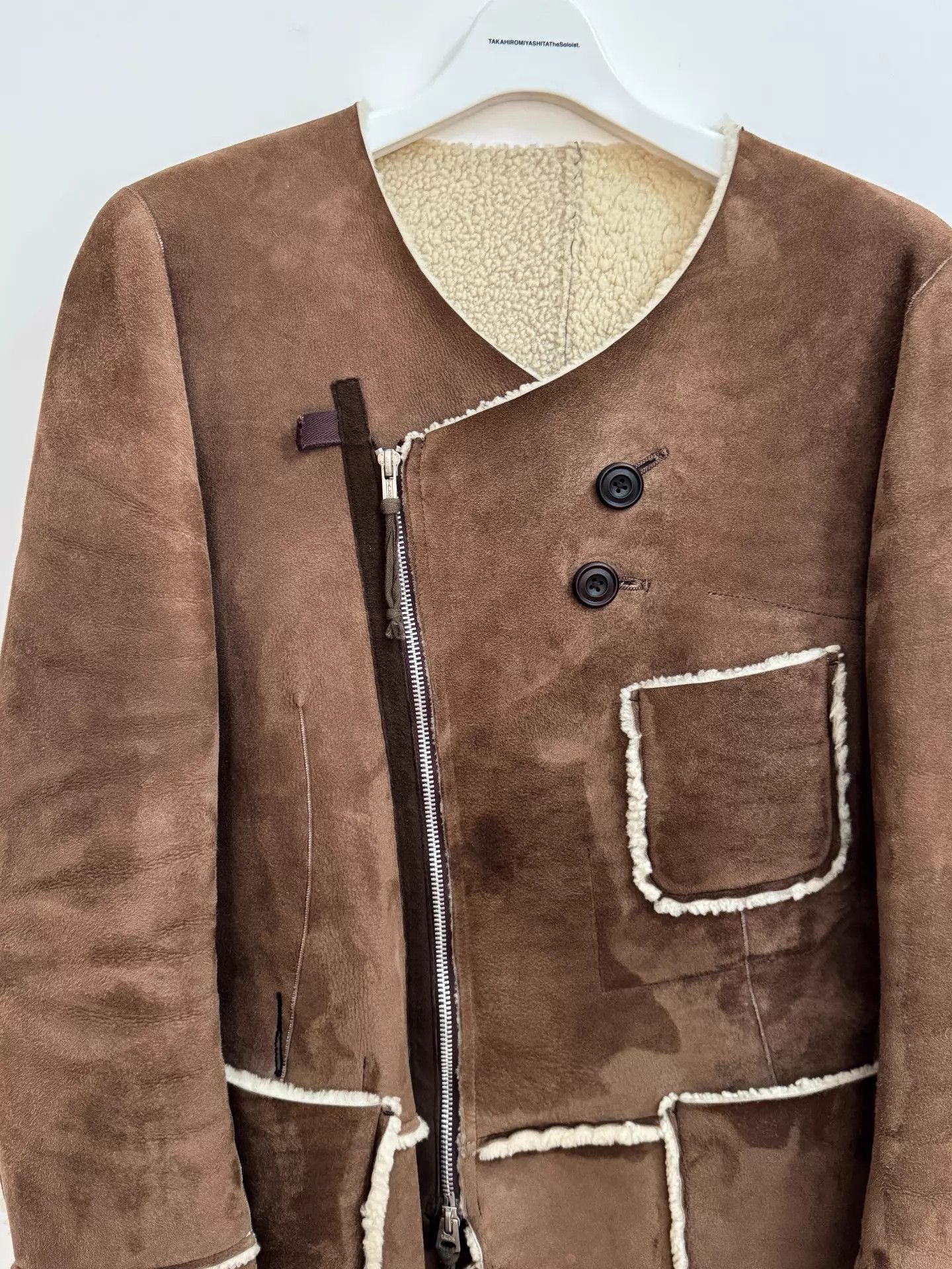 Takahiromiyashita The Soloist. TMIYASHITA Bold Fur Jacket Size S, Shoulder 42, Chest 96 Size US S / EU 44-46 / 1 - 3 Thumbnail