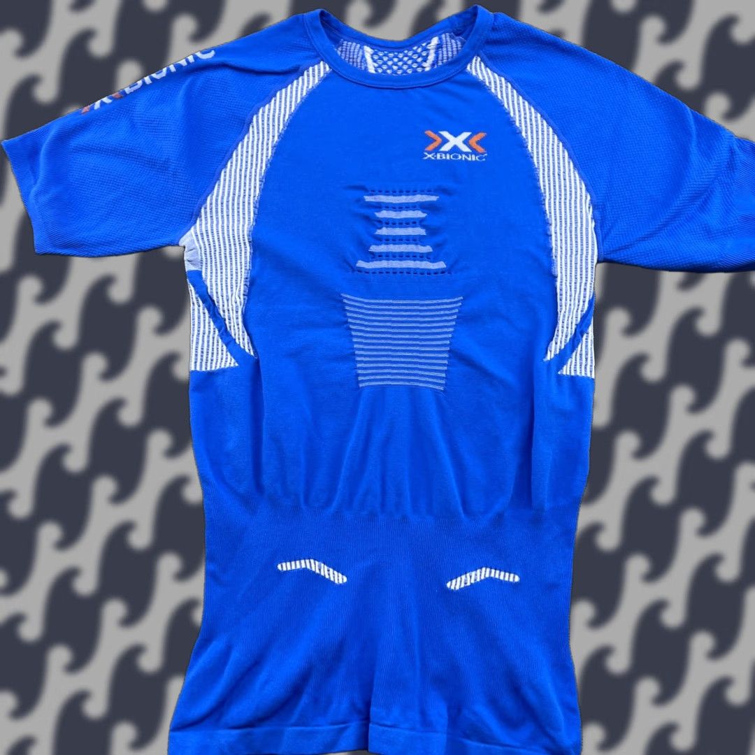 Vintage X-Bionic The Trick Mens Compression Shirt XL Short Blue Sleeves Running Size US XL / EU 56 / 4 - 1 Thumbnail