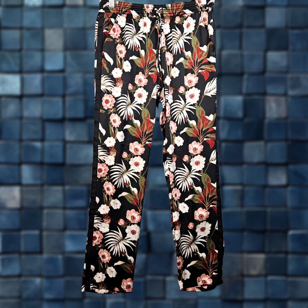 Maison Scotch Maison Scotch Miamo Deco Black Floral Printed Pull On Casual Pants Regular XS? No, Size 3 Womens Pants Size 26" / US 2 / IT 38 - 1 Thumbnail