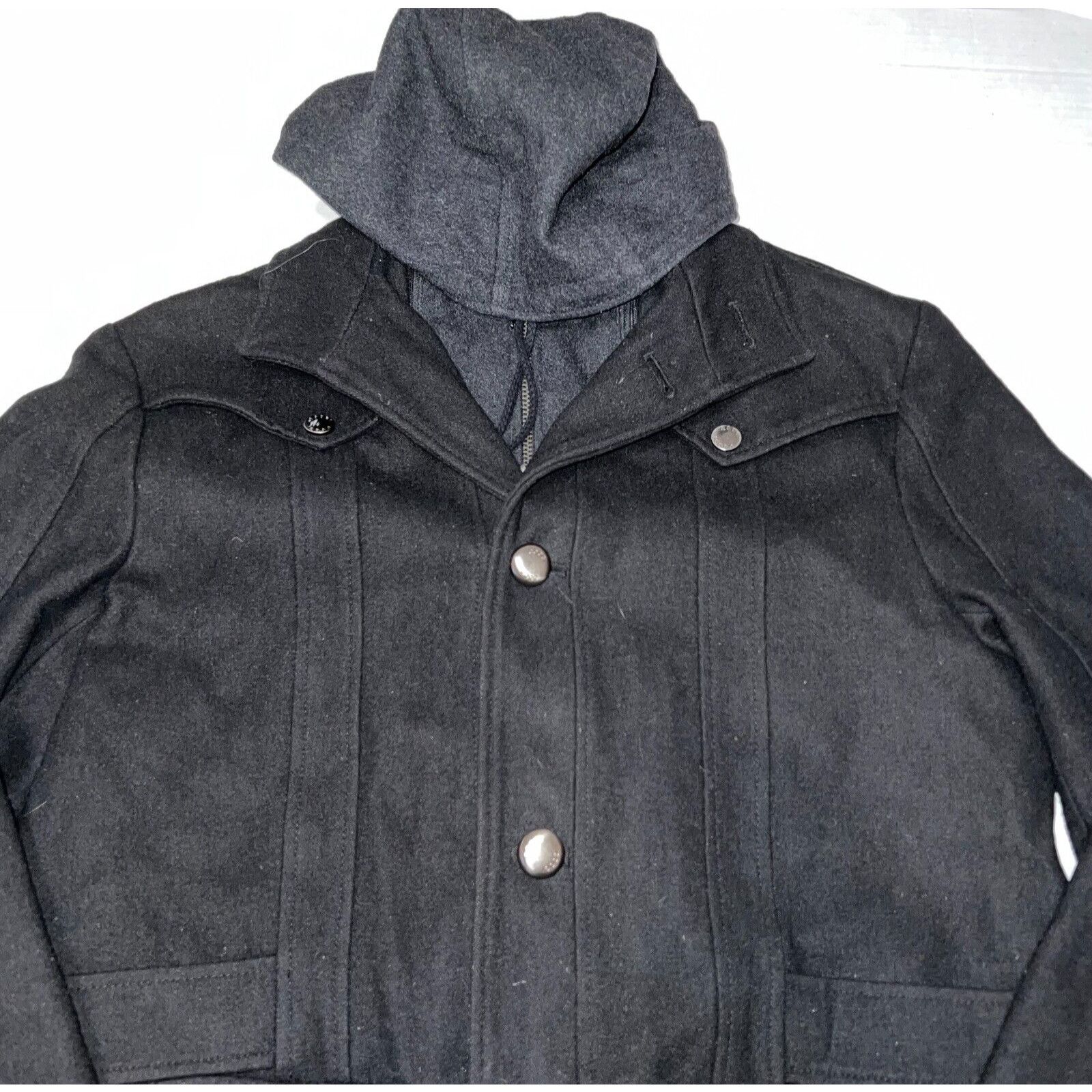 Coogi Coogi Mens Black Wool Blend Heavy Jacket Coat Size Large Size US L / EU 52-54 / 3 - 2 Thumbnail