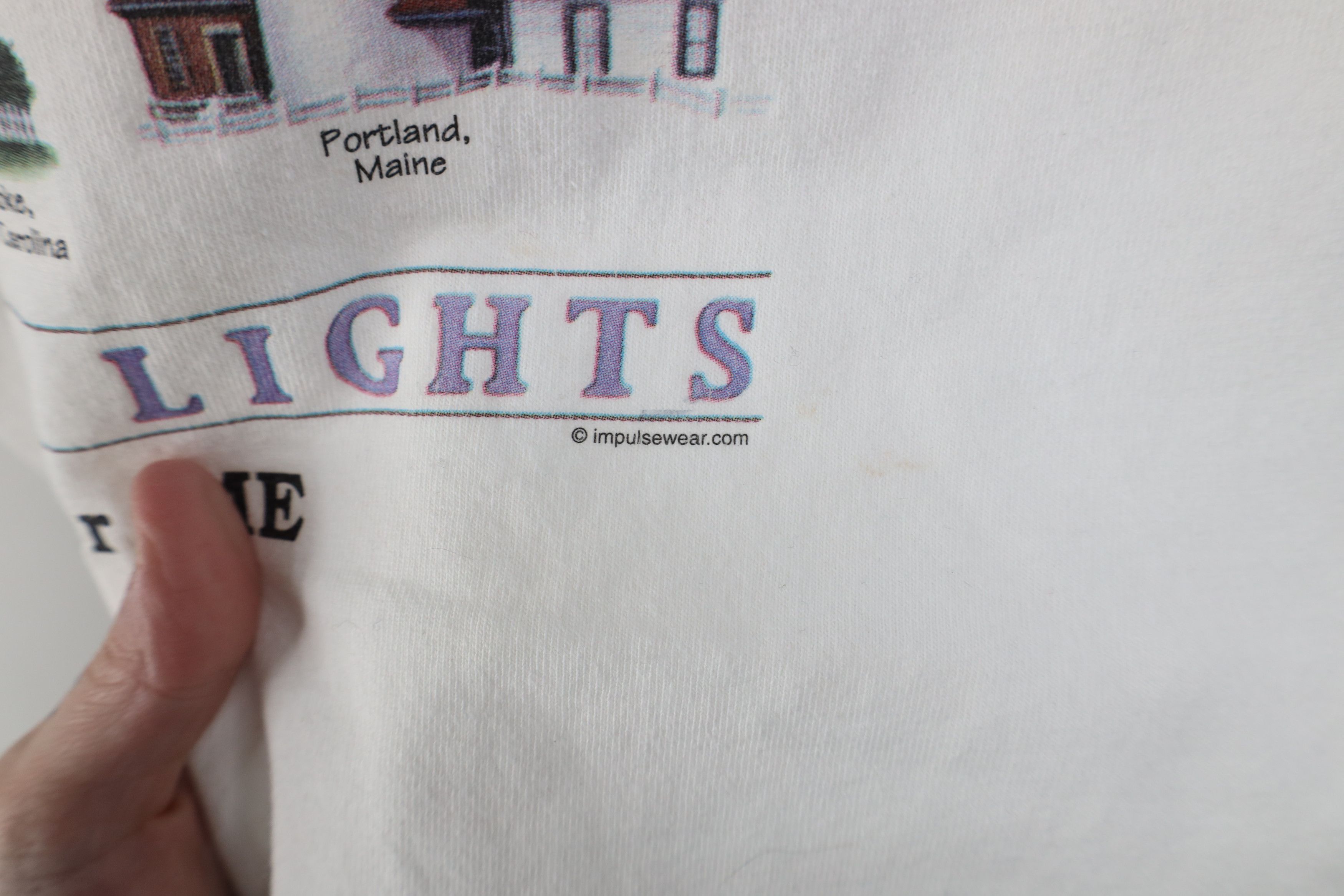 Vintage Vintage 90s Lights Bar Harbor Maine Lighthouse T-Shirt Size M / US 6-8 / IT 42-44 - 7 Thumbnail
