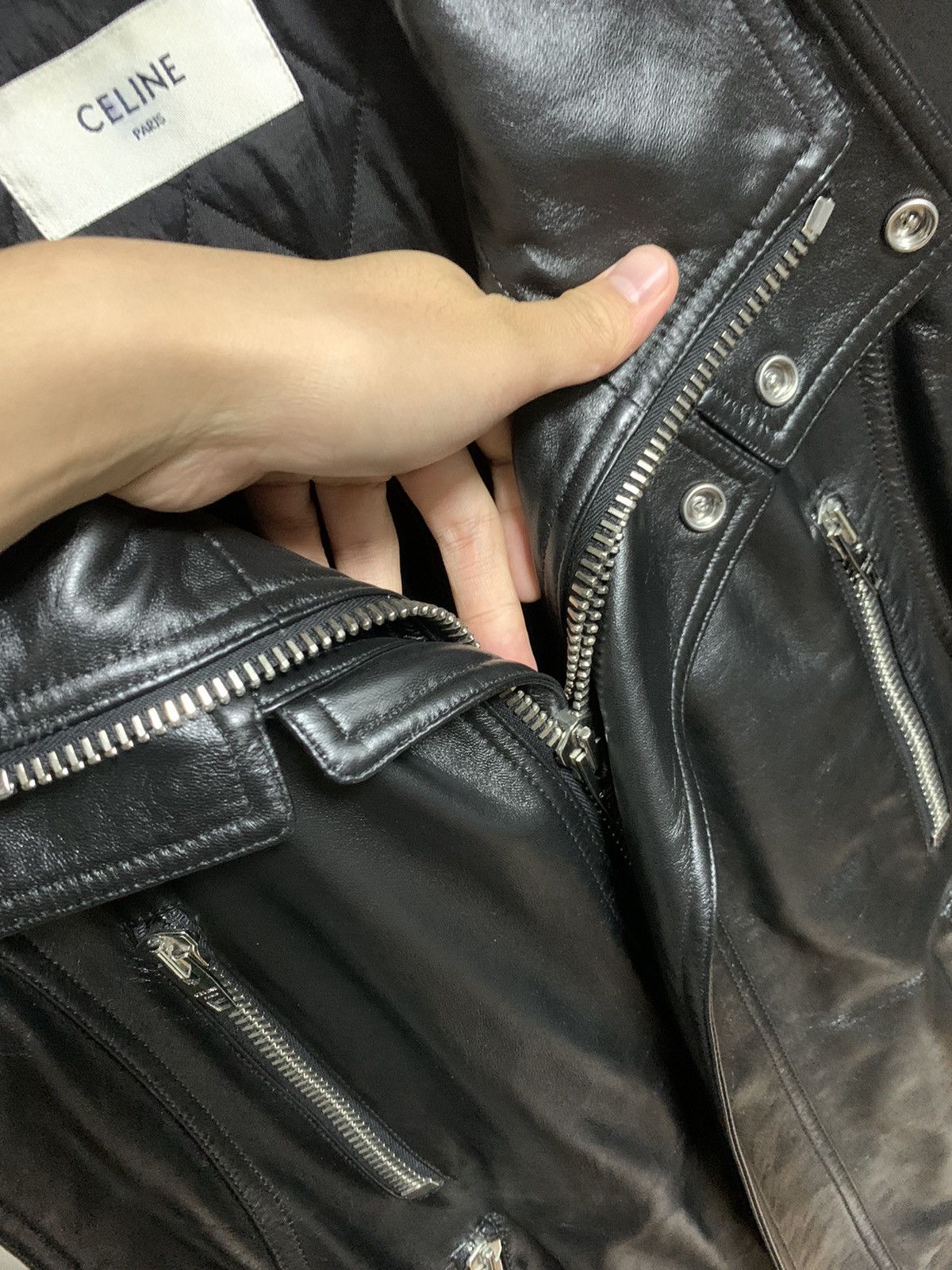 Celine Celine 2022FW Lambskin Double layer Biker Vest Size US S / EU 44-46 / 1 - 3 Thumbnail