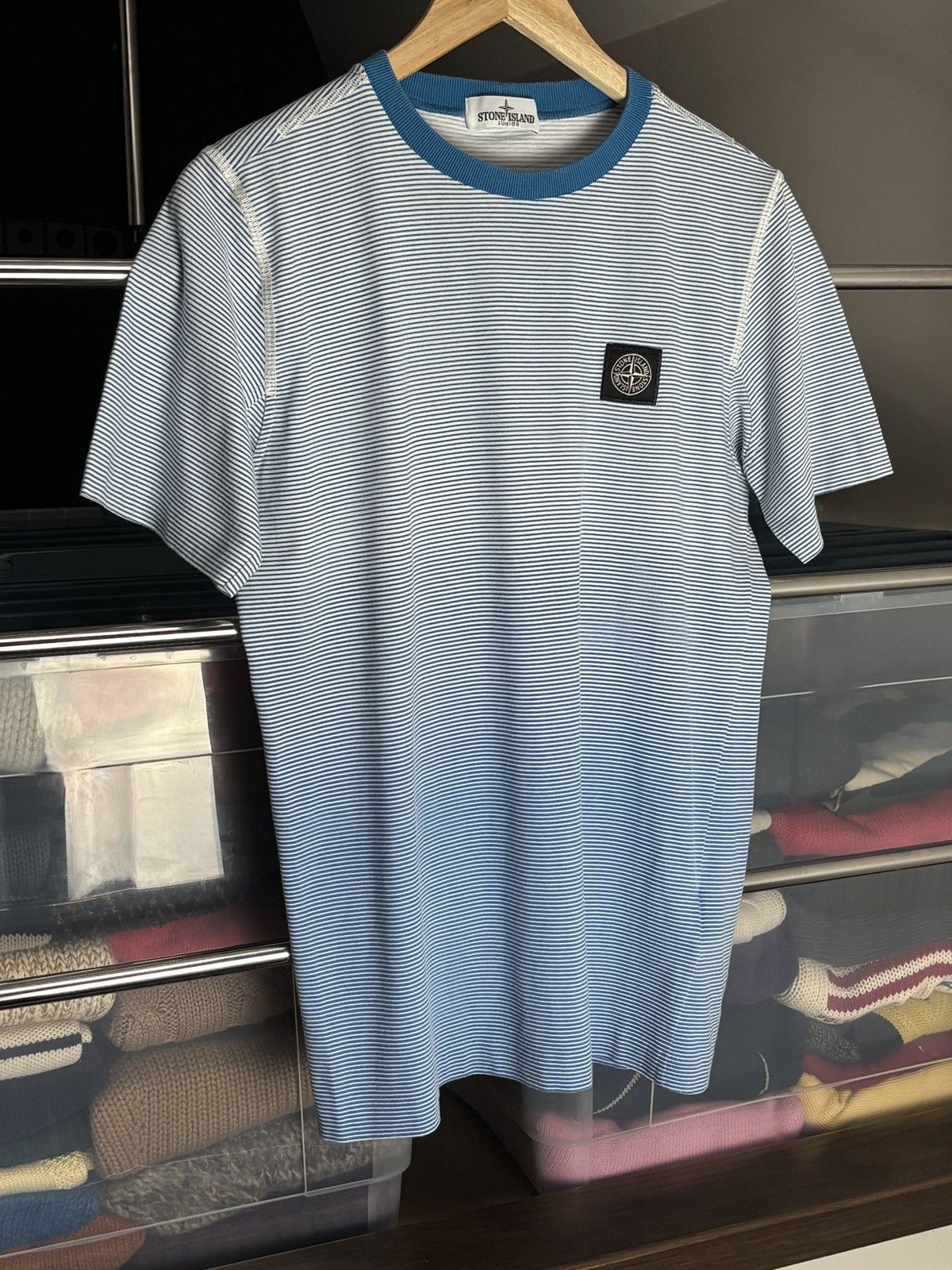 Stone Island Stone Island Junior Striped T-Shirt Size US XS / EU 42 / 0 - 2 Thumbnail