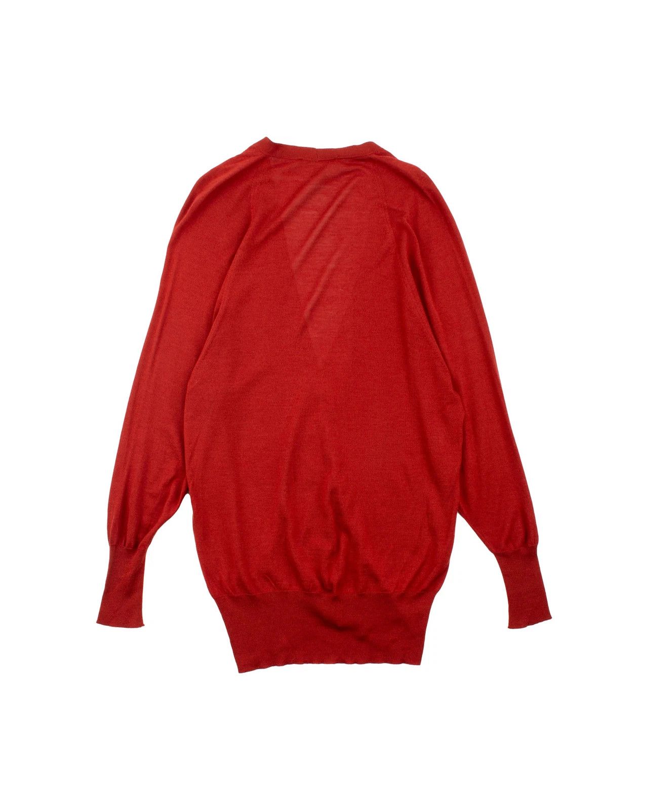 Gucci Women's Gucci Red Cashmere Silk Blend Cardigan Size S Size S / US 4 / IT 40 - 2 Thumbnail