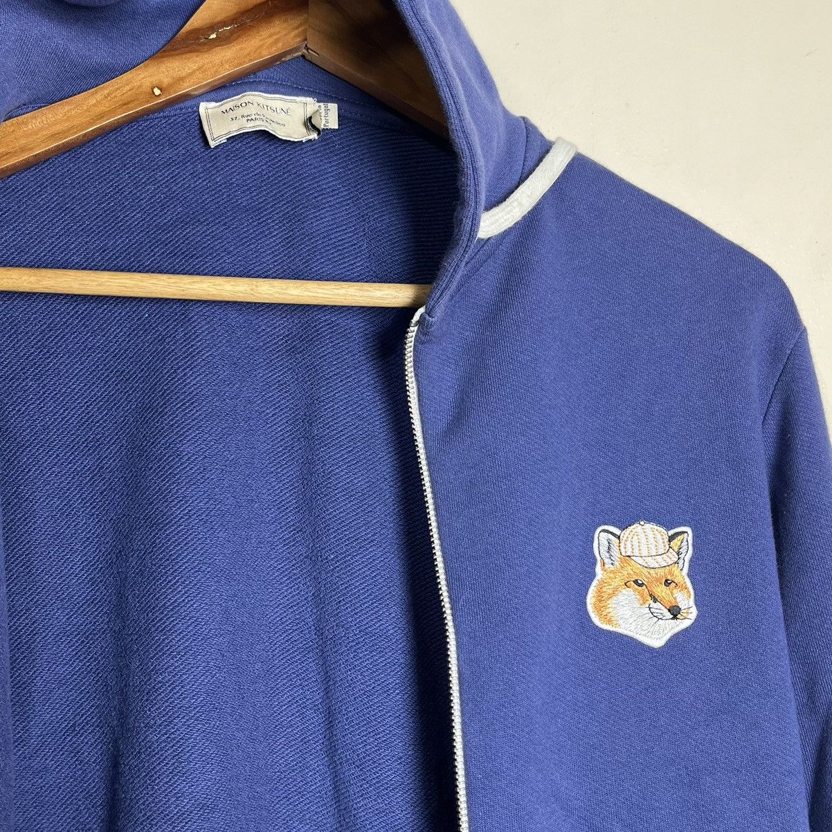 Maison Kitsune Maison Kitsune Fox Head Patch Logo Full Zip Jacket Size XS / US 0-2 / IT 36-38 - 10 Thumbnail