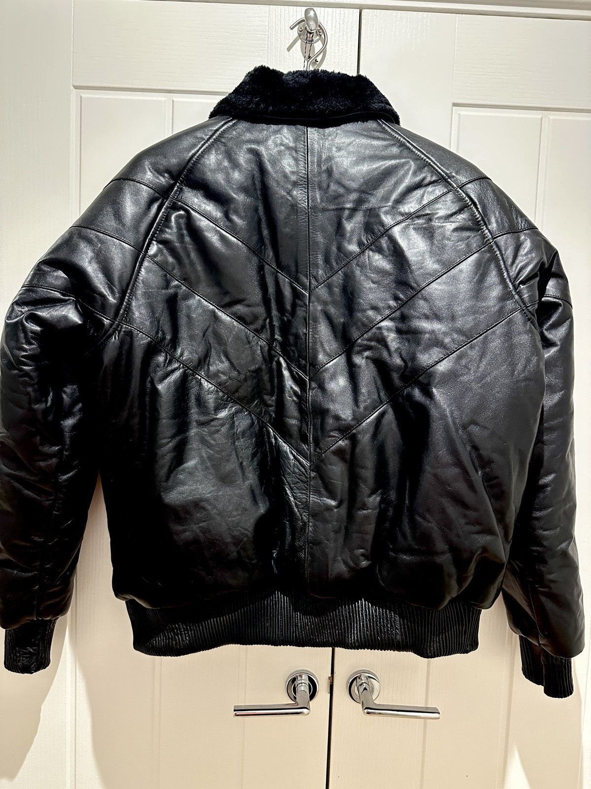 Other Leather Bomber Jacket Size US M / EU 48-50 / 2 - 2 Thumbnail