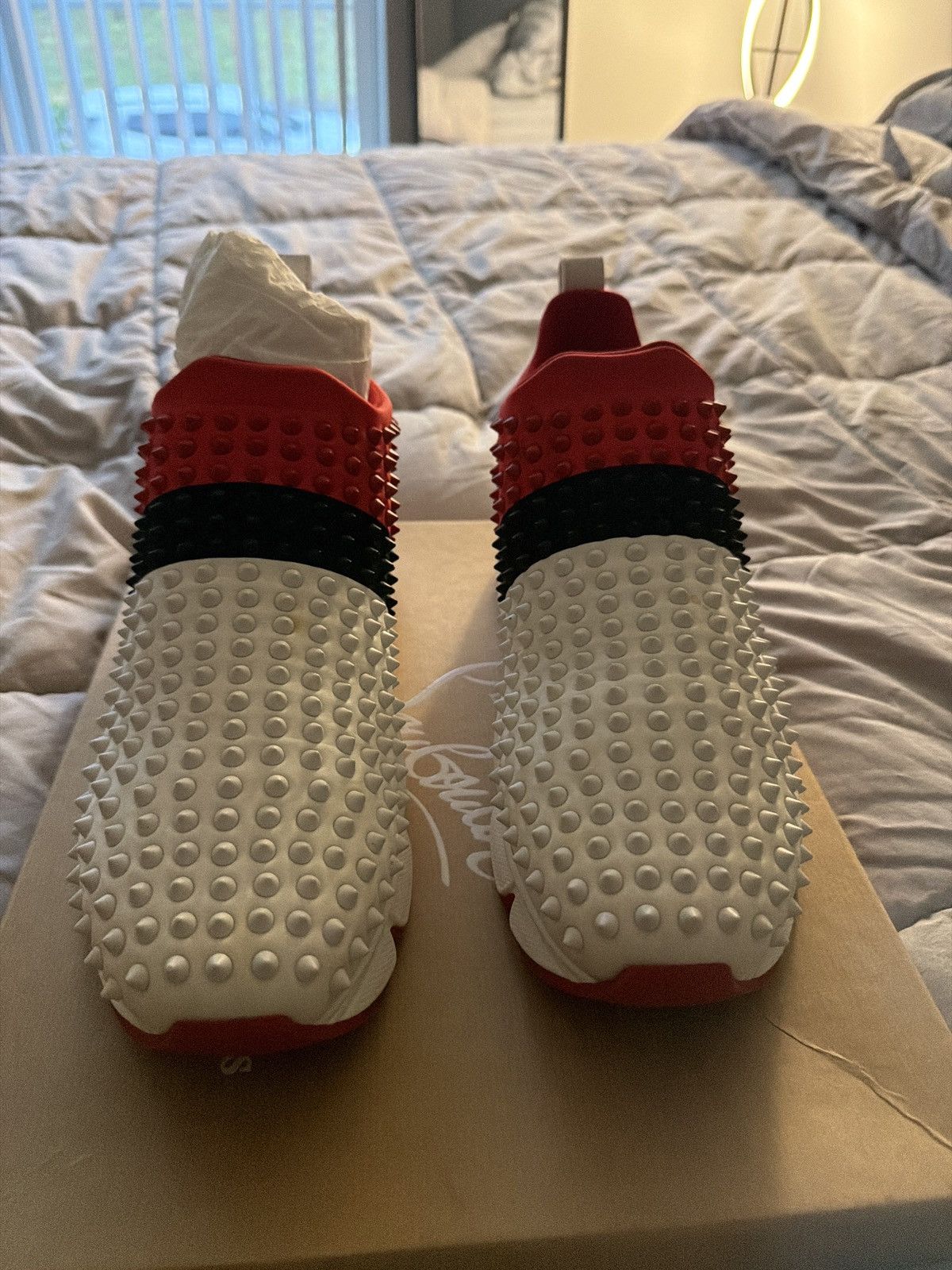 Christian Louboutin Spike Sock Flat Neoprene Tricolore Size US 10 / EU 43 - 4 Thumbnail