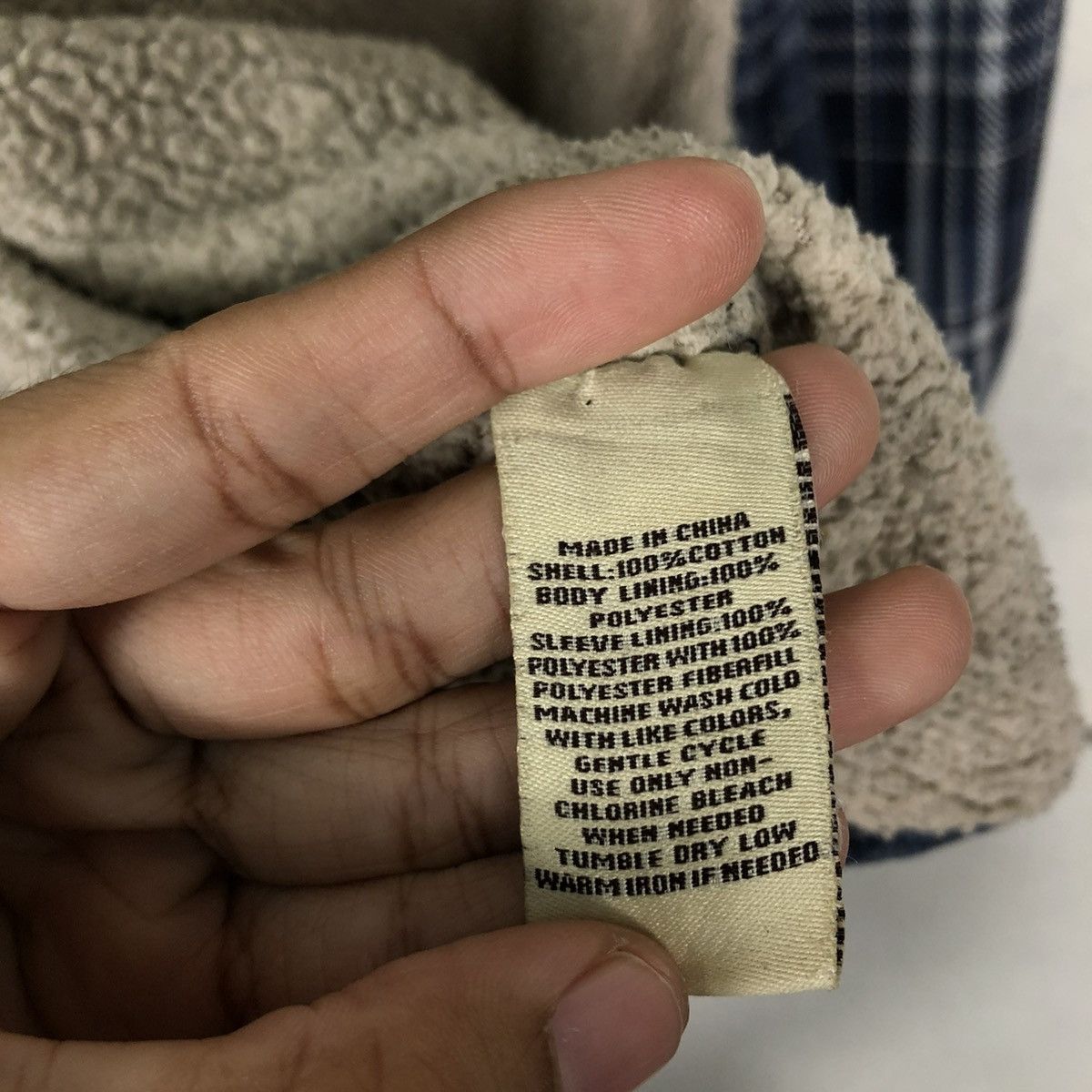 Flannel VINTAGE FLANNEL SHIRT JACKET LEVI’S SHEARLING TARTAN DESIGN Size US L / EU 52-54 / 3 - 18 Thumbnail