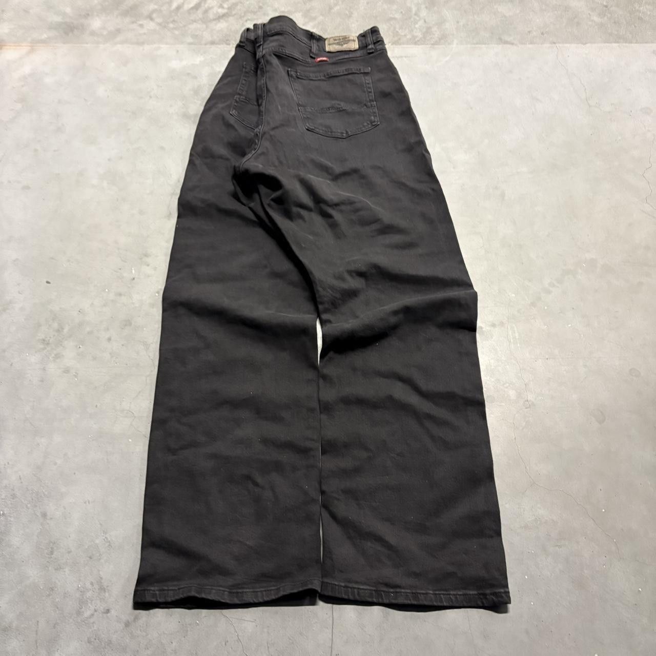 Wrangler Vintage Grunge WideLeg Skater Style Black Denim Jeans! Size US 42 / EU 58 - 6 Thumbnail