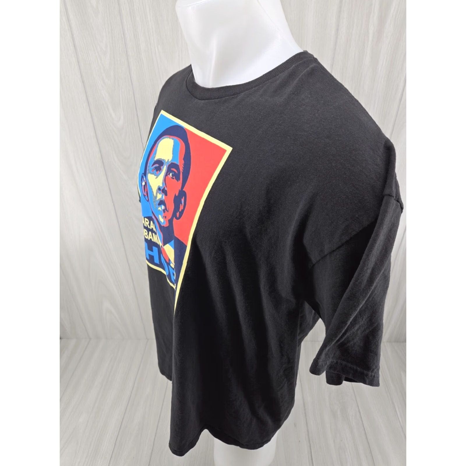 Delta Barack Obama 44th President HOPE Black T Shirt XL Mens Short Sleeve Size US XL / EU 56 / 4 - 5 Thumbnail