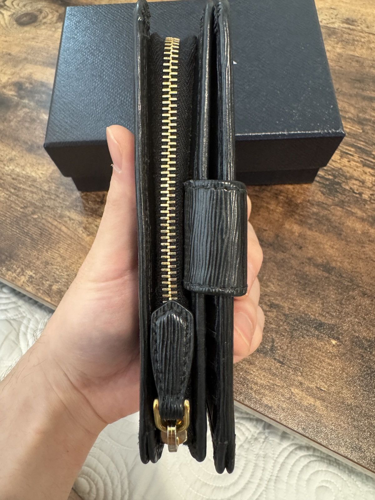 Prada prada vitello move leather 1ml225 bifold wallet black Size ONE SIZE - 5 Thumbnail