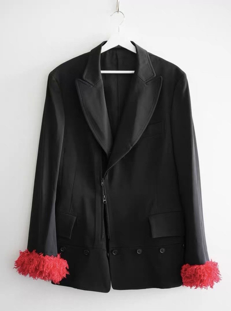 Yohji Yamamoto Yohji Yamamoto 13AW Festival Hand-Flower Zip Blazer Size US M / EU 48-50 / 2 - 1 Thumbnail