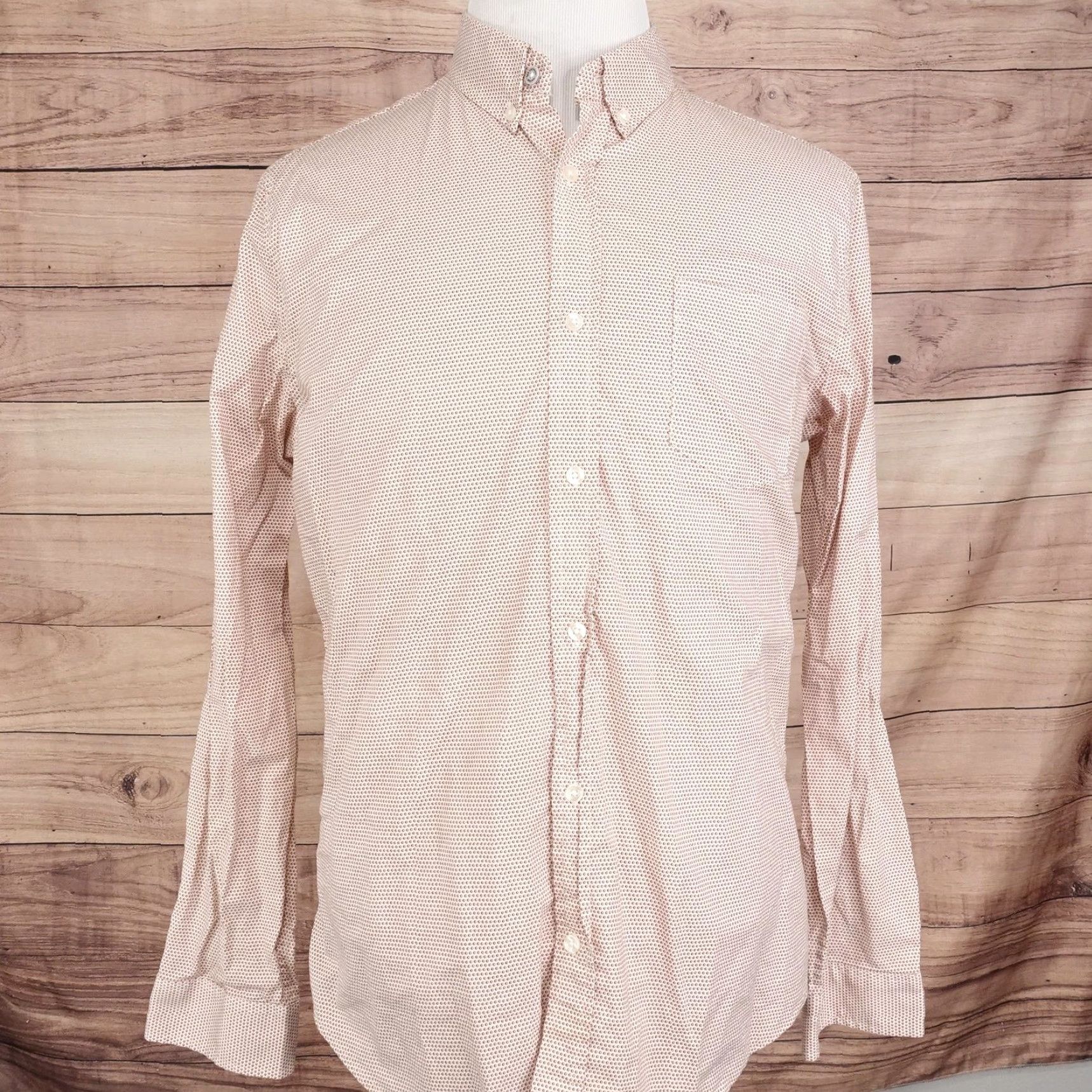 Ben Sherman Ben Sherman Shirt Mens L Geometric Long Sleeve Button-Up Regular Size US L / EU 52-54 / 3 - 3 Thumbnail
