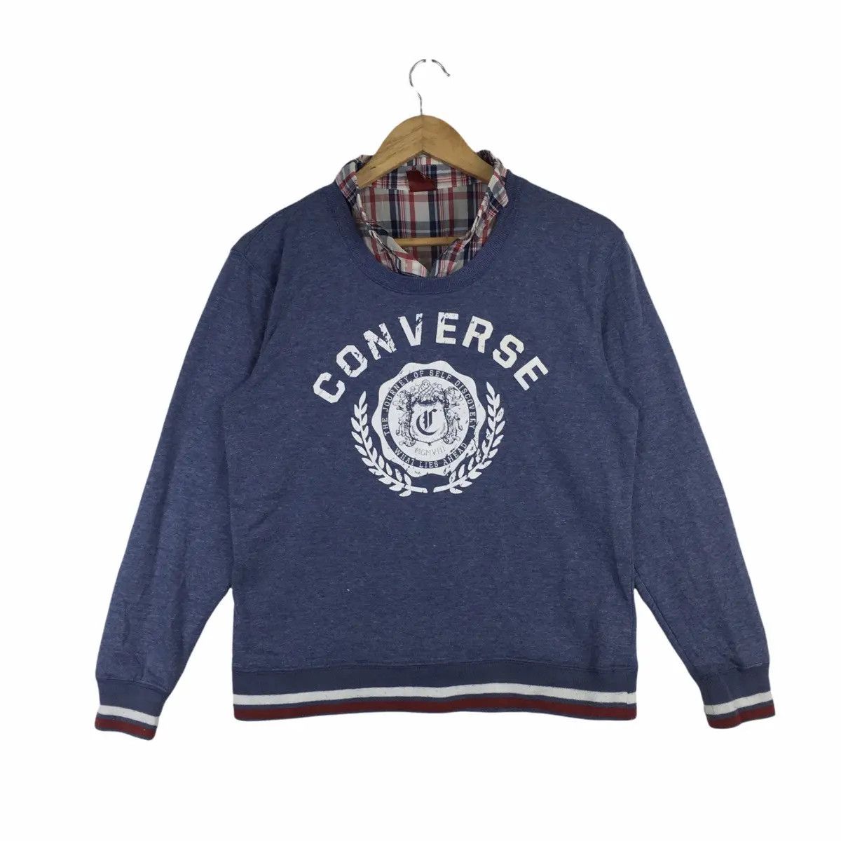 Converse Vtg CONVERSE Big Logo Chuck Taylor Sweater Sweatshirt Size S / US 4 / IT 40 - 1 Thumbnail