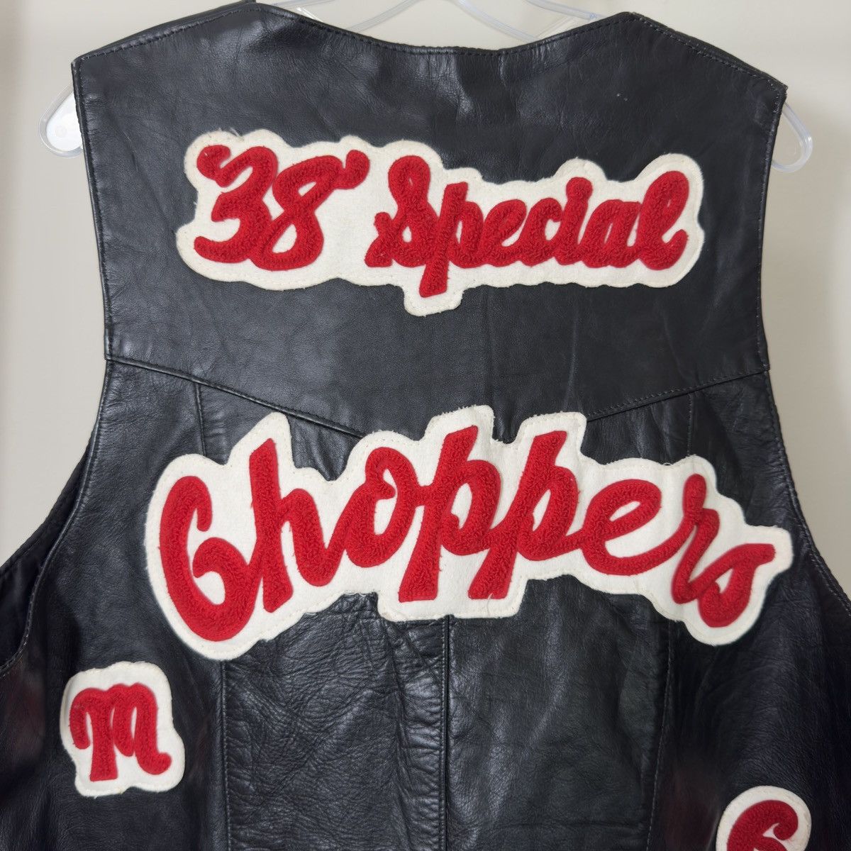 Genuine Leather Vintage Genuine Leather Vest with patches and embroidery Size US XL / EU 56 / 4 - 5 Thumbnail