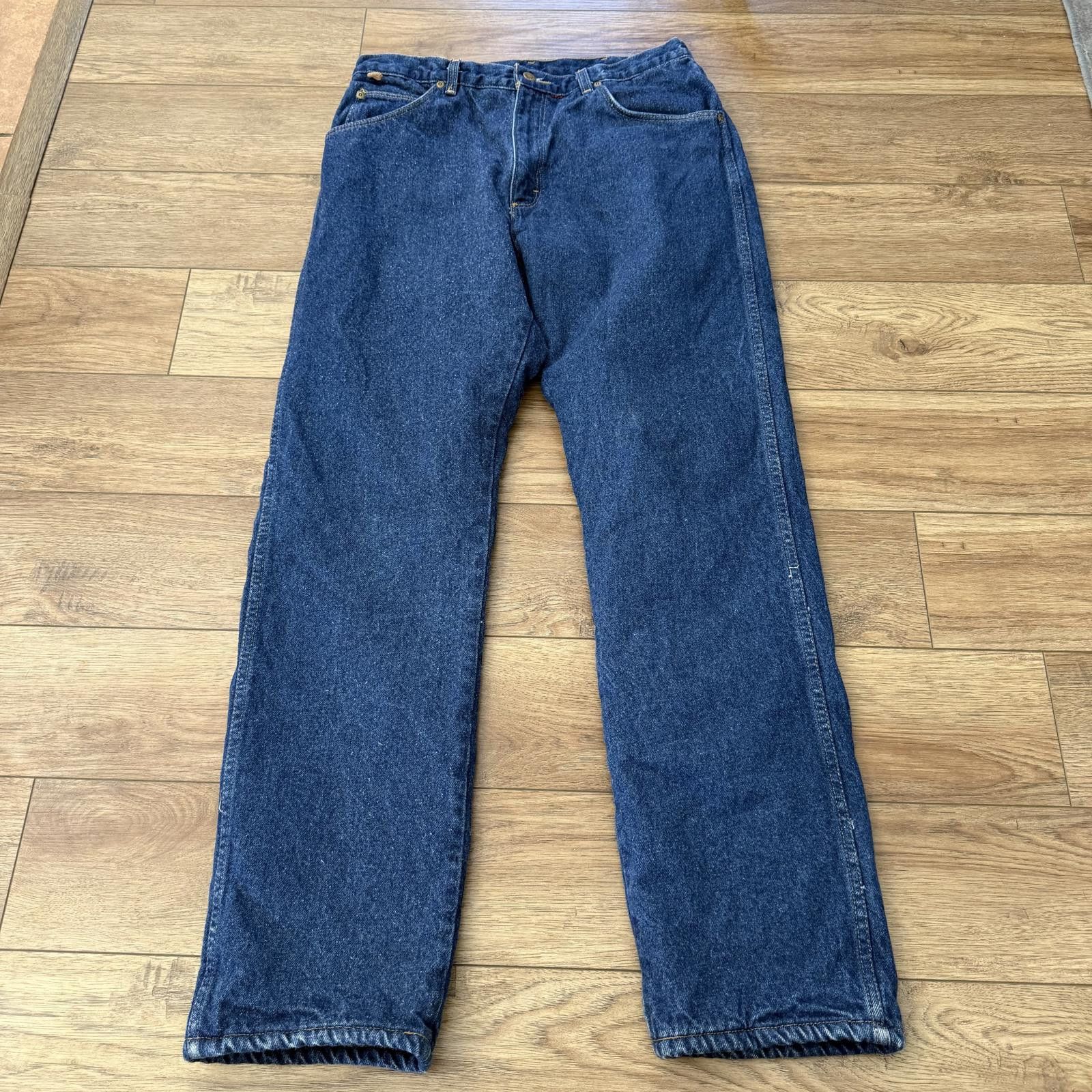 Wrangler Vintage Wrangler Rugged Wear Red Lined Jeans Heavyweight Y2K Size US 34 / EU 50 - 5 Thumbnail