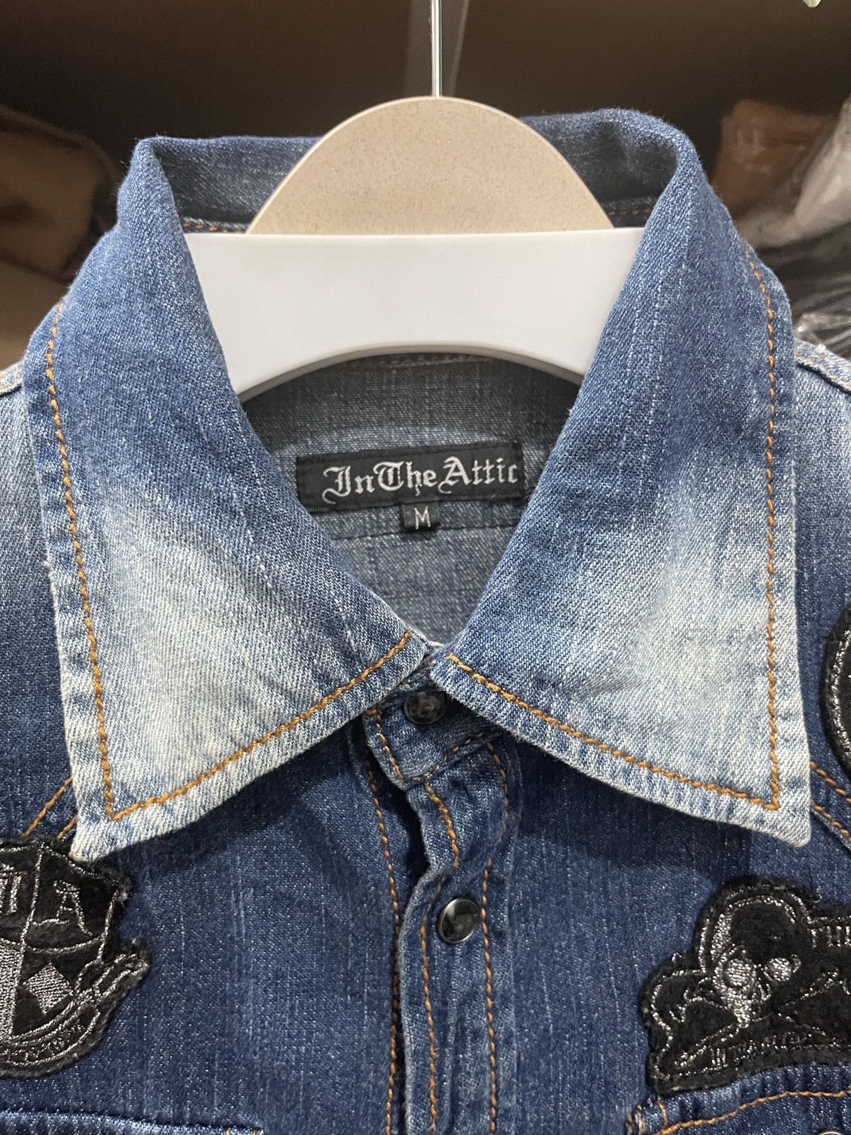 If Six Was Nine × In The Attic × Japanese Brand In The Attic Denim Long Sleeve Distressed Jacket Size M Size M / US 6-8 / IT 42-44 - 4 Thumbnail