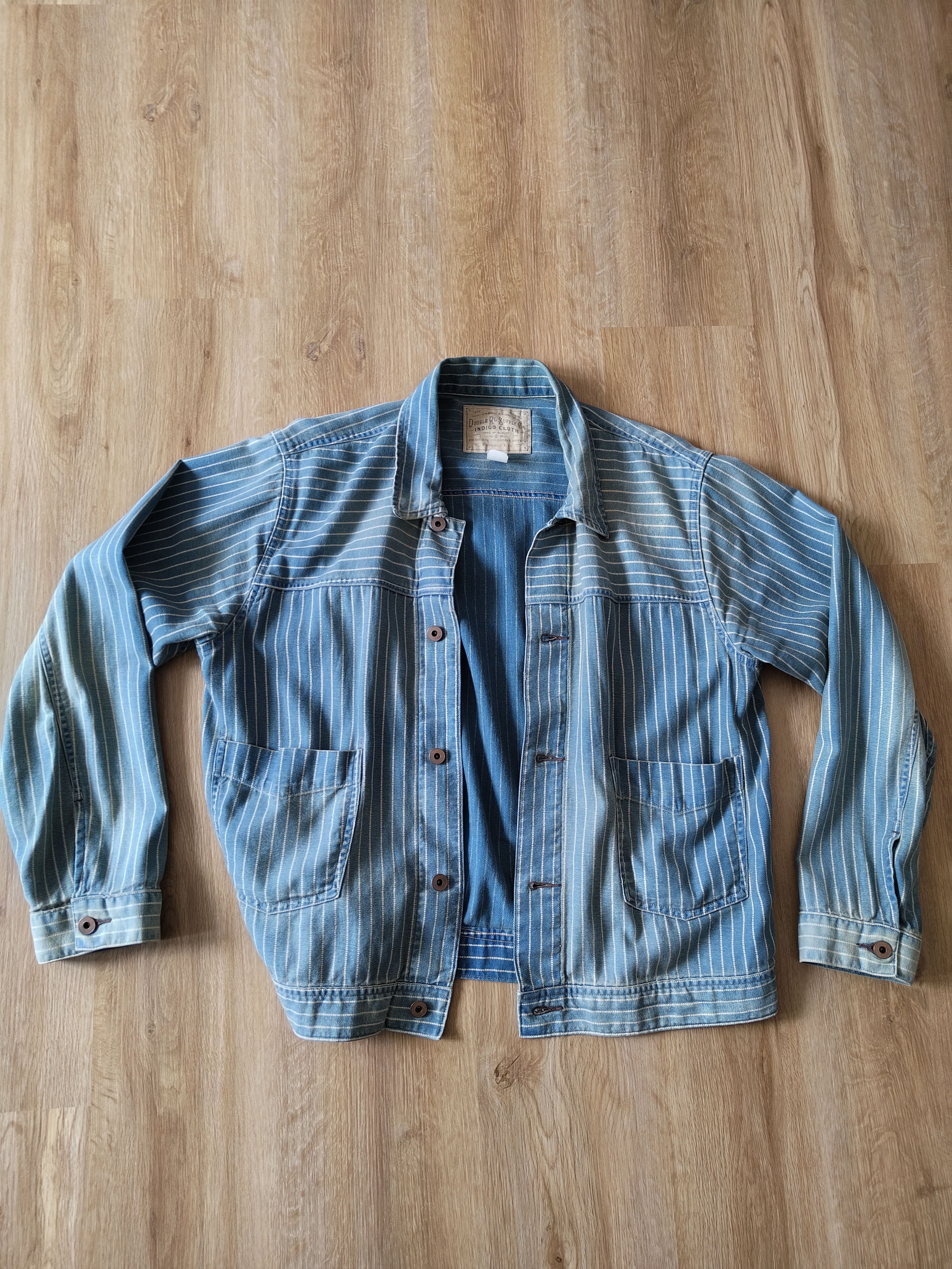 RRL Ralph Lauren RRL Ralph Lauren Indigo Striped Twill