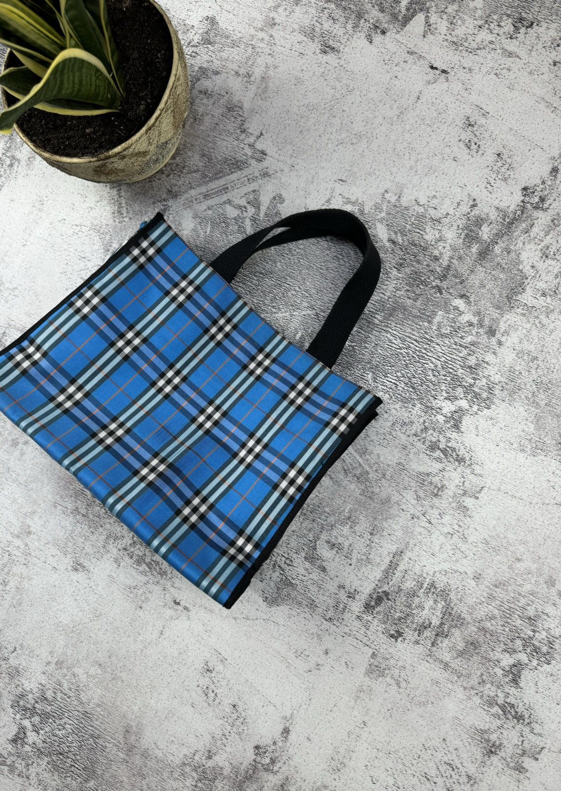 Burberry Vintage 90S Trend Luxury Burberry Nova Check Handbag Italy Size ONE SIZE - 3 Thumbnail