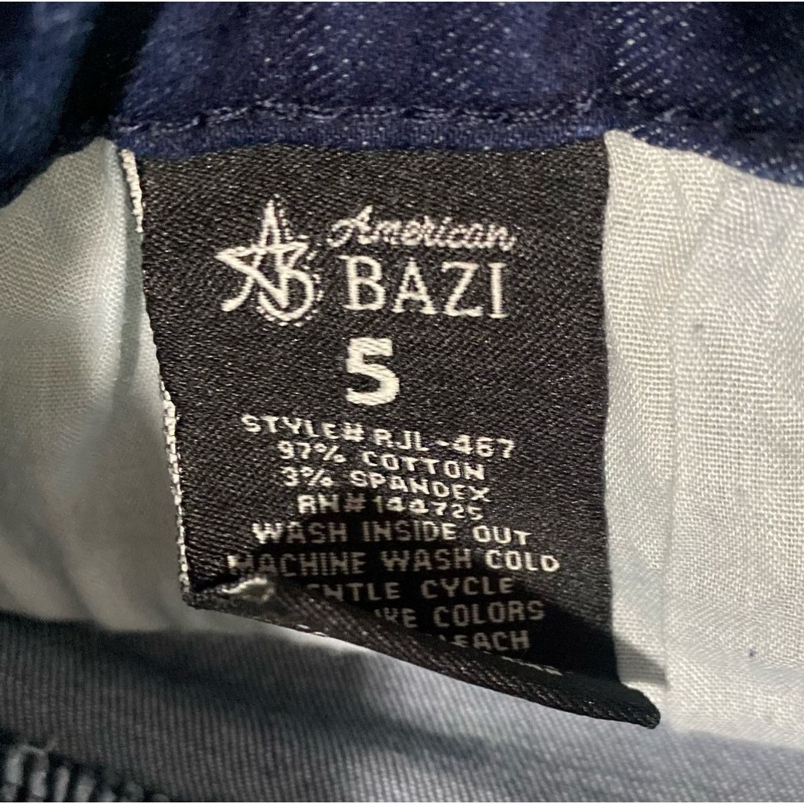 Other American Bazi | Dark Wash Mid Rise Skinny Jeans RJL-467 | 5 Size 25" / US 0 / IT 36 - 4 Thumbnail