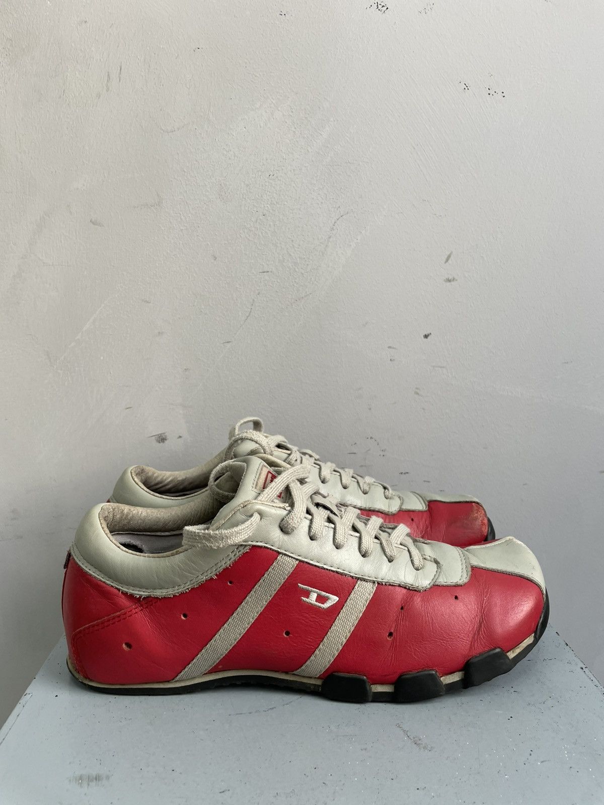 Diesel hype retro y2k leather boots 90s