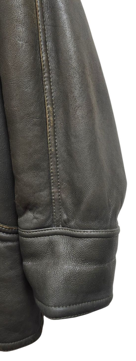 Other Umberto Olivieri Italy Leather Fur Coat Jacket Sparrling Size L / US 10 / IT 46 - 6 Thumbnail